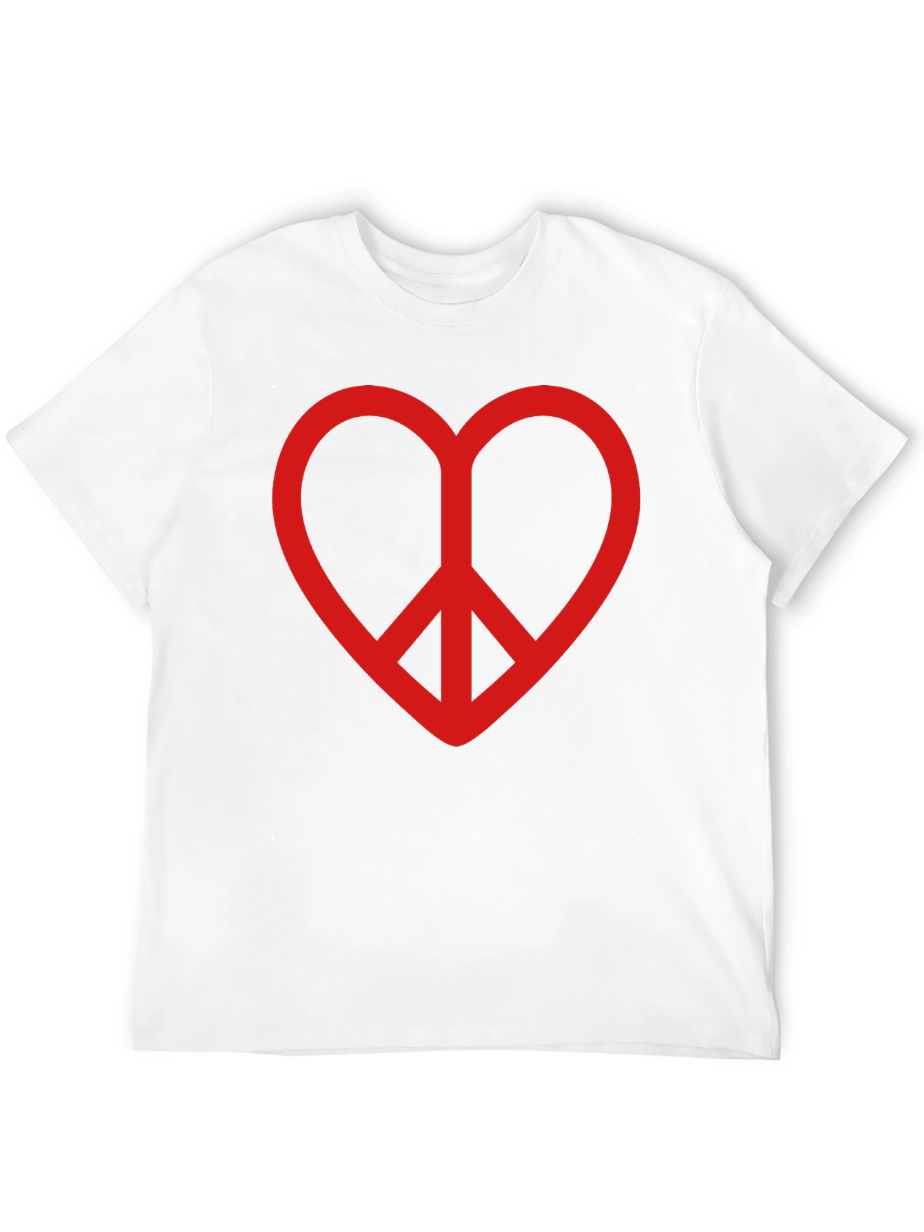 Black Heart Peace Sign Graphic Tee - Black view 12