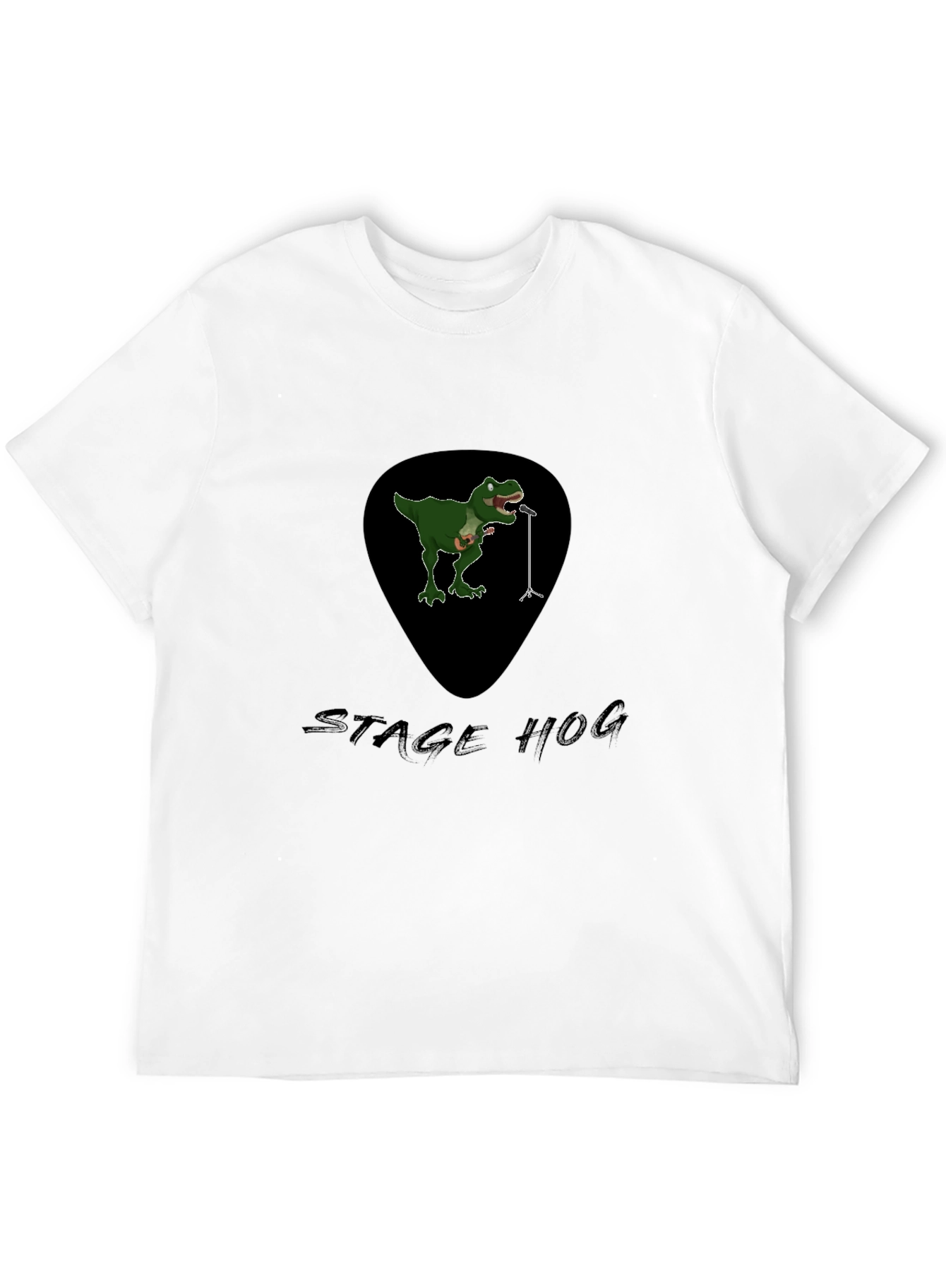 Black Stage Hog Dino T-Shirt - Black Graphic Tee view 12