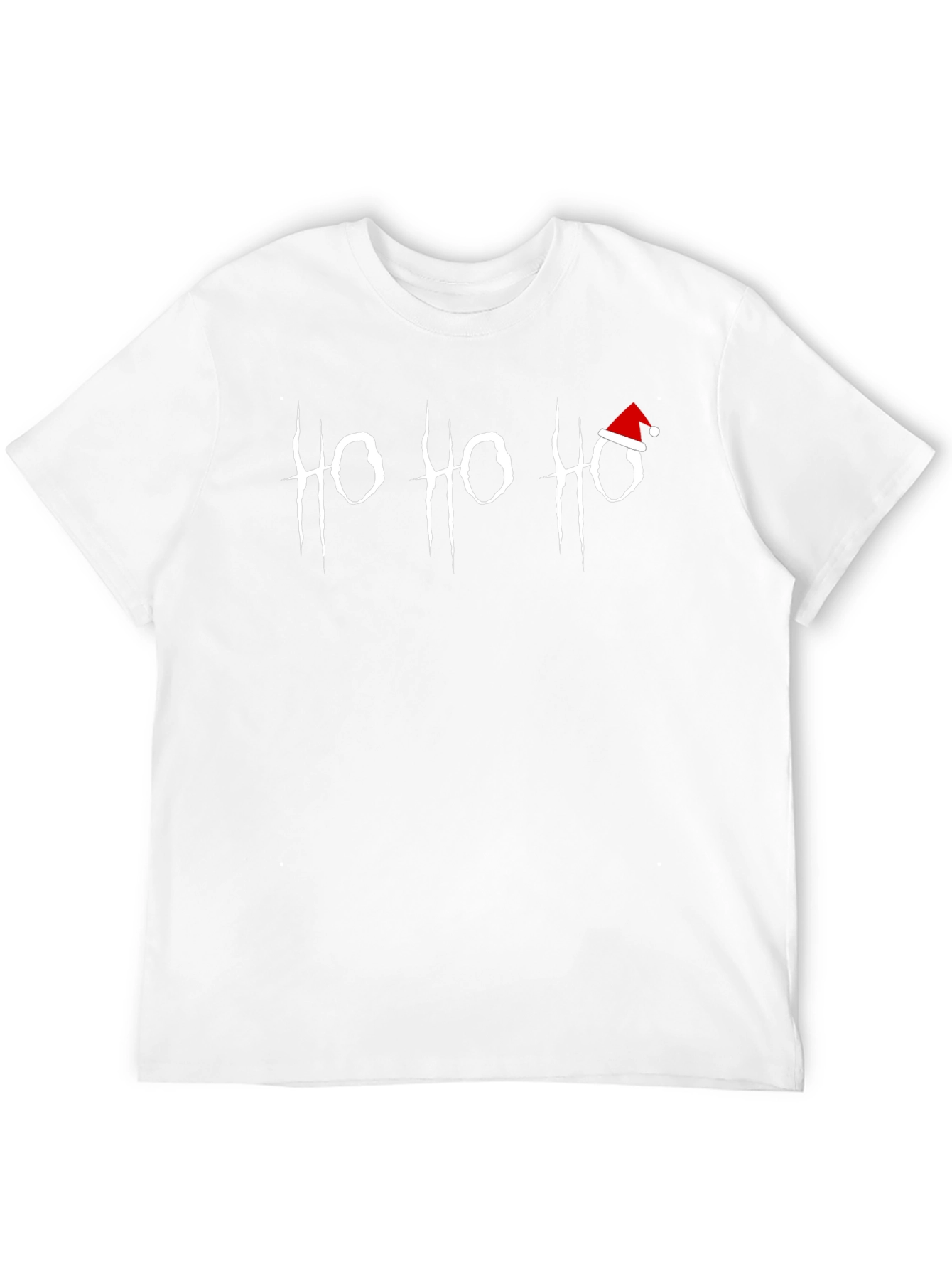 Black Ho Ho Ho Graphic Tee - Gothic Holiday Style view 12