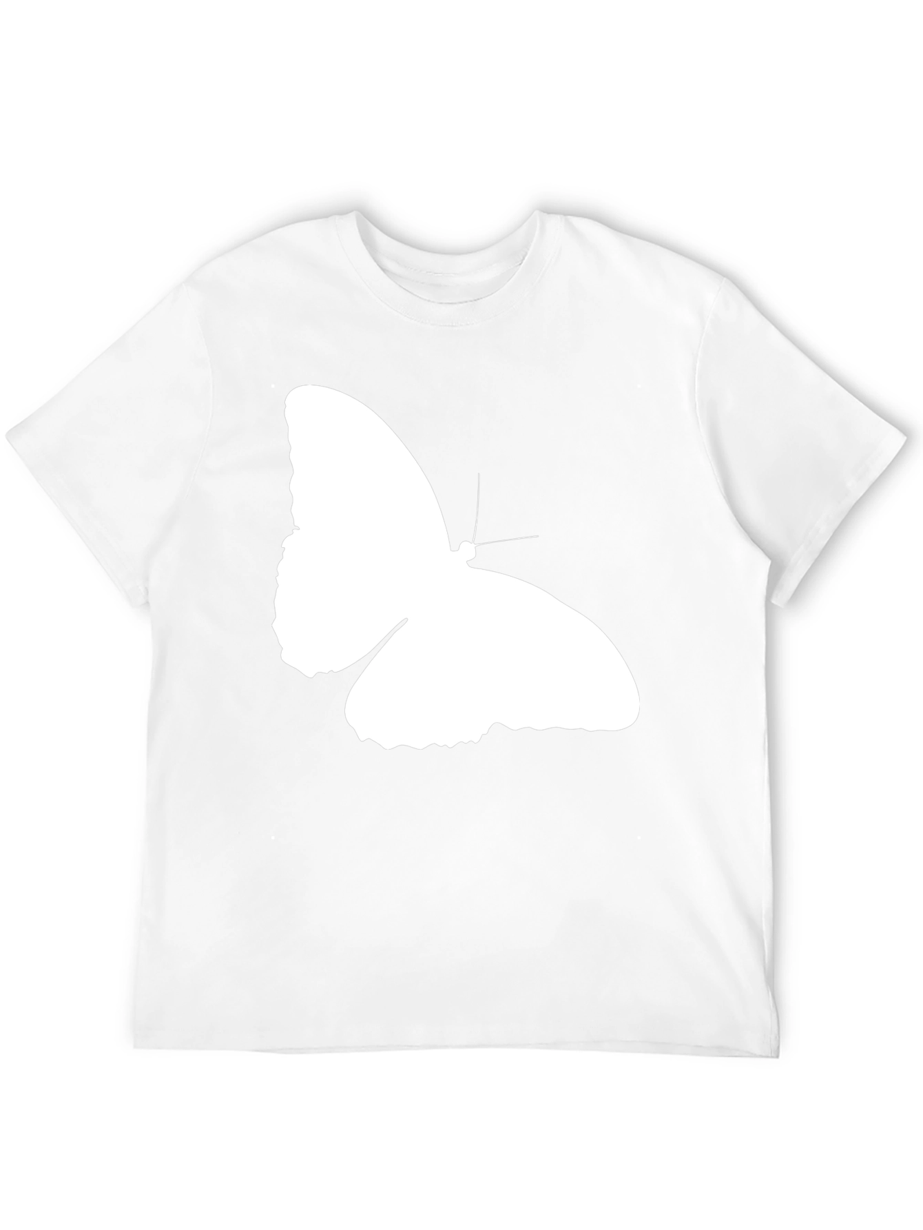 Black Butterfly Graphic Print Black T-Shirt view 12