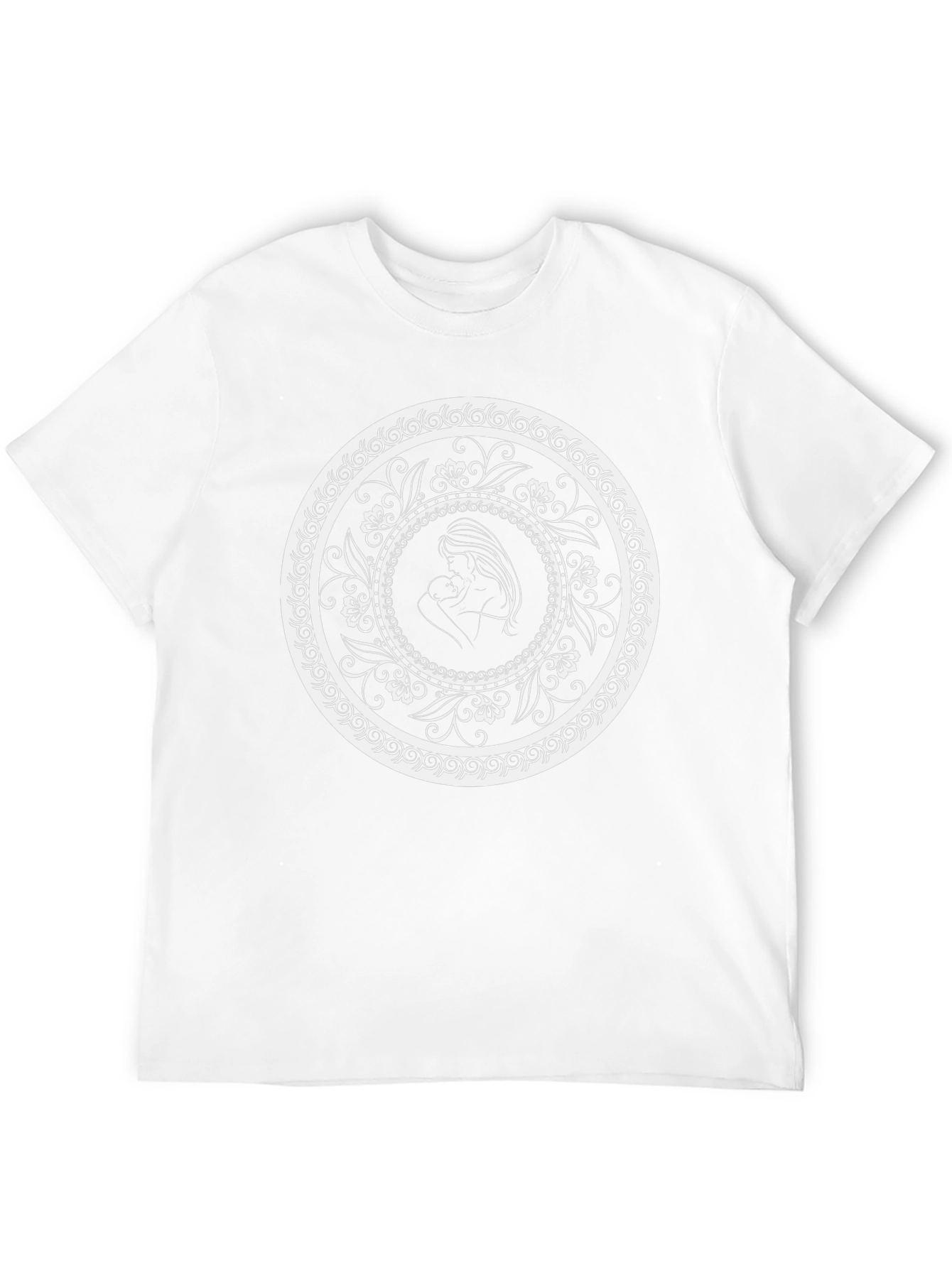 Black Elegant Mother & Child Graphic Tee - Black view 12