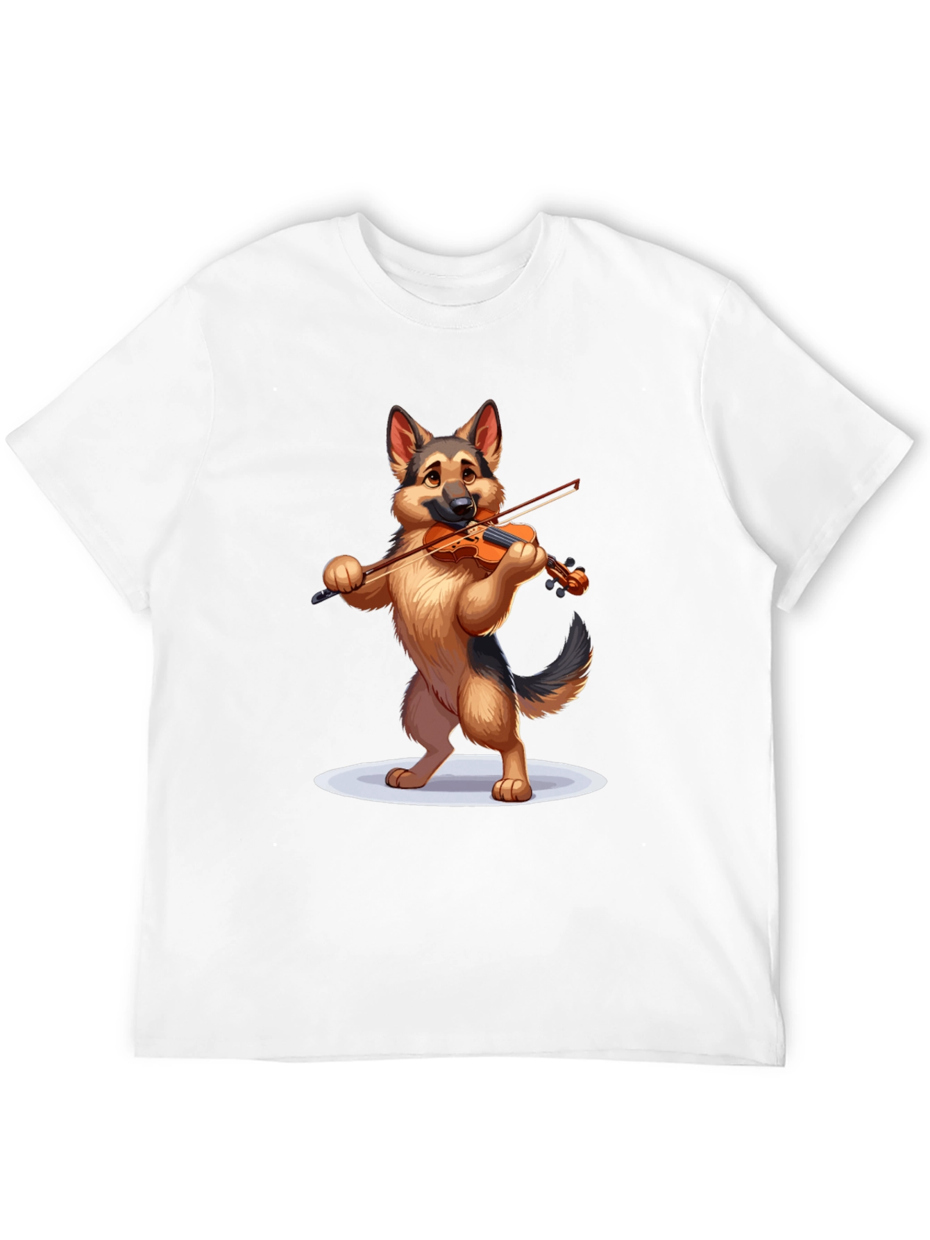 Black Dog Playing Violin Graphic T-Shirt view 12