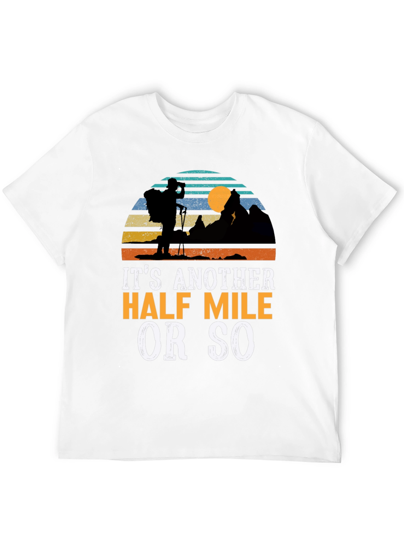 Black Hiking Graphic T-Shirt - Another Half Mile view 12
