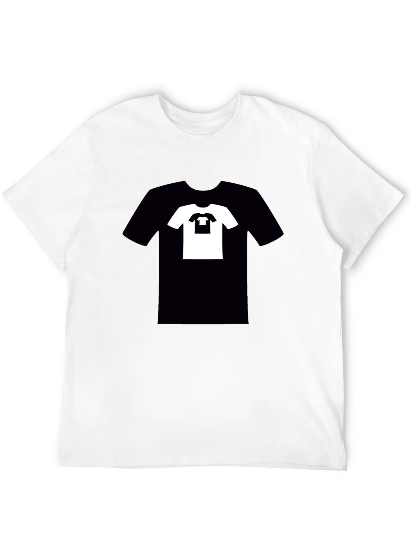 Black Recursive Tee: Black T-Shirt with T-Shirt Graphic view 12