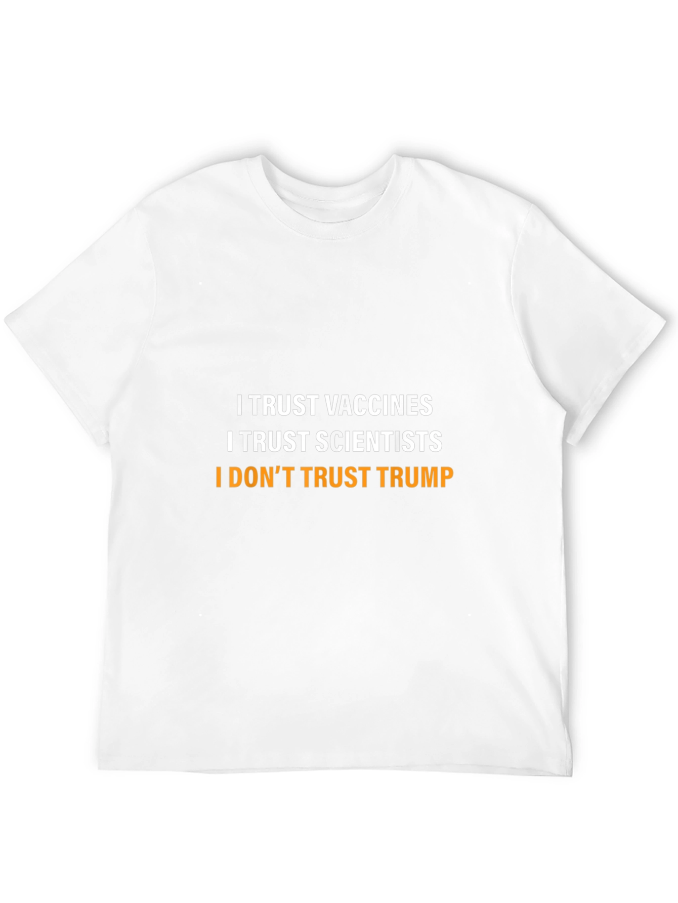Black I Trust Vaccines T-Shirt Anti-Trump Political Tee view 12