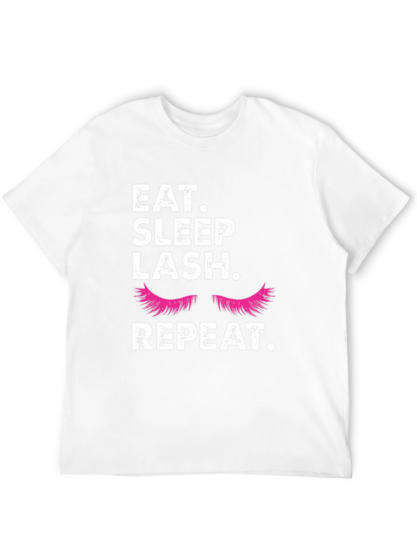 Black Eat, Sleep, Lash, Repeat T-Shirt view 12