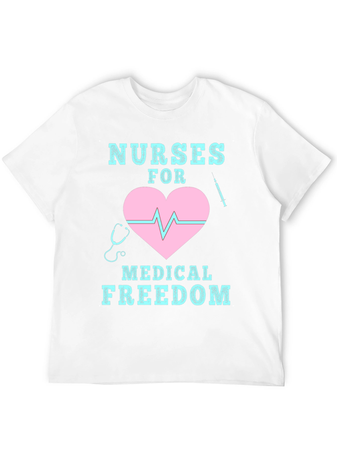 Black Nurses For Medical Freedom Graphic Tee view 12