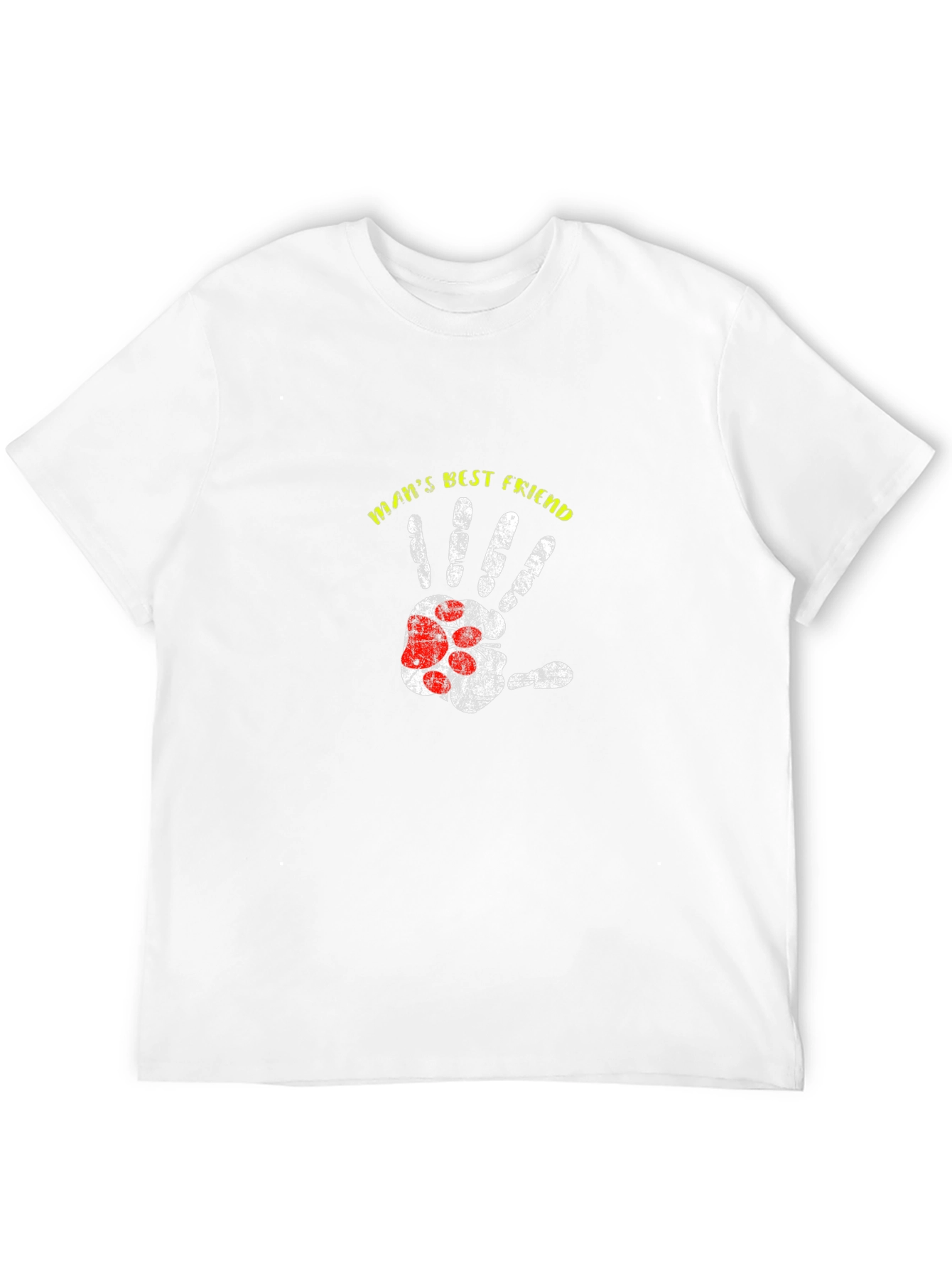Black Man's Best Friend Paw Print T-Shirt view 12