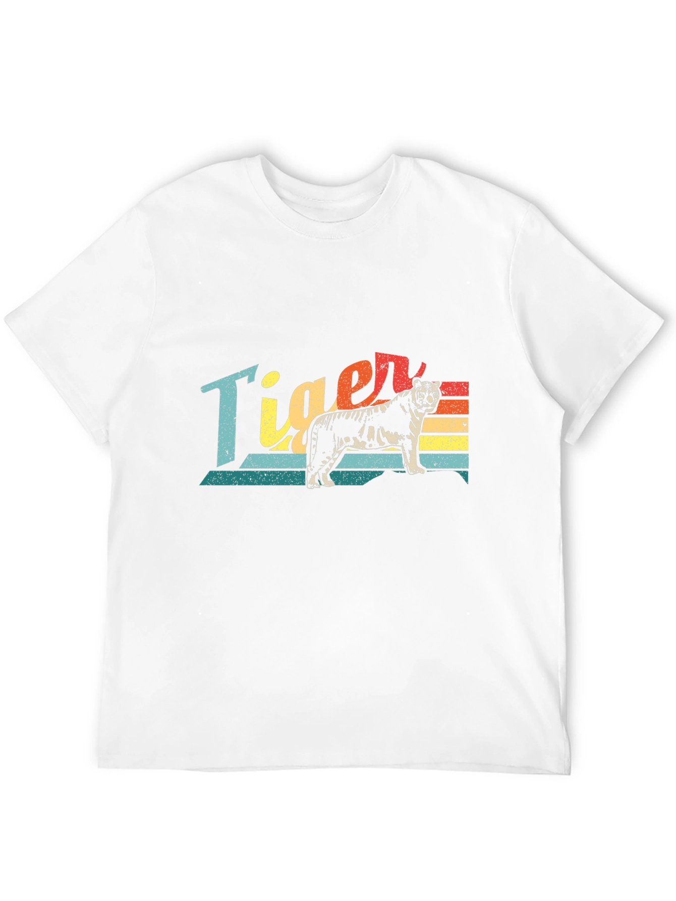 Black Retro Tiger Graphic T-Shirt view 12