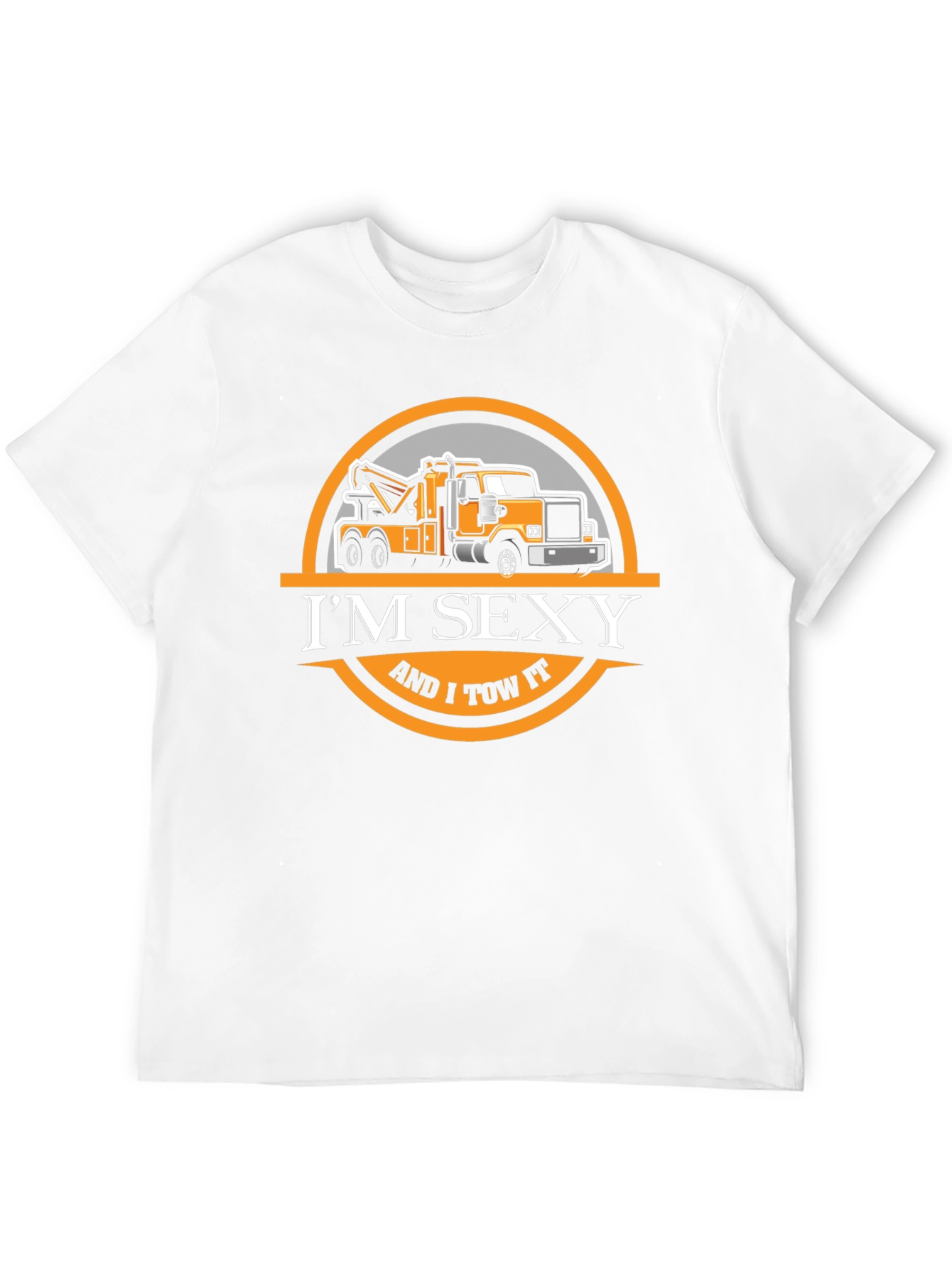 Black I'm Sexy and I Tow It T-Shirt, Funny Tow Truck Tee view 12