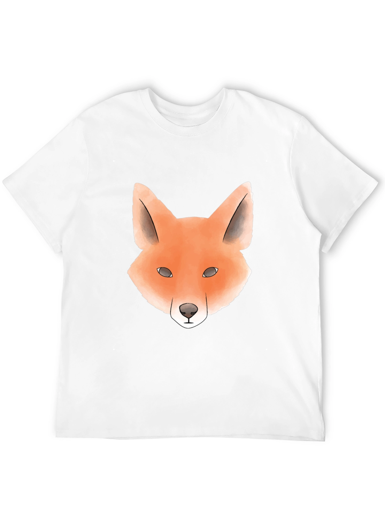 Black Cool Fox Graphic Tee - Trendy Unisex T-Shirt view 12