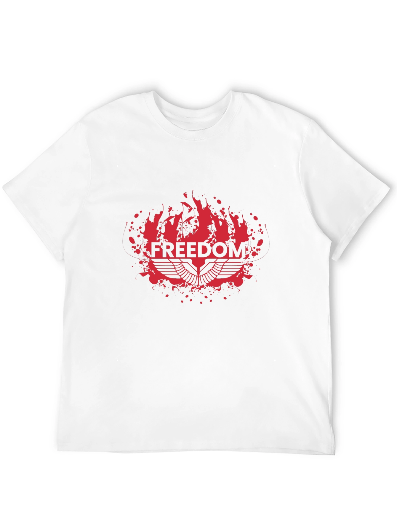 Black Freedom Graphic Black T-Shirt - Bold Statement Tee view 12