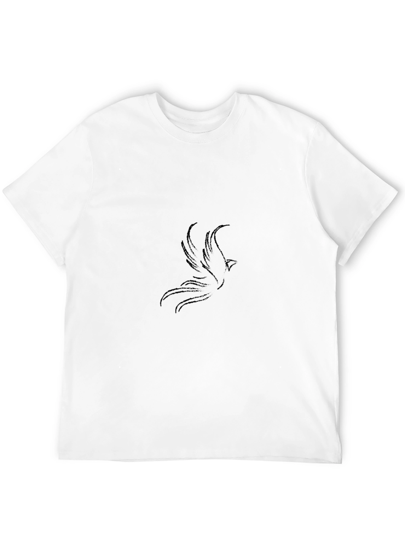 Black Men's Black Phoenix Graphic Tee view 12