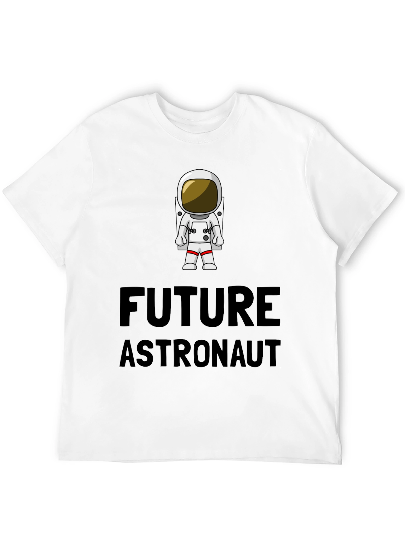 Black Future Astronaut T-Shirt - Black Cotton Crew Neck view 12