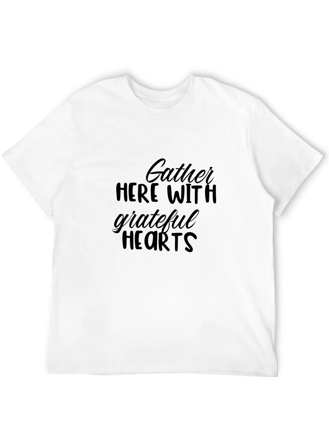 Black Grateful Hearts Graphic T-Shirt - Black view 12