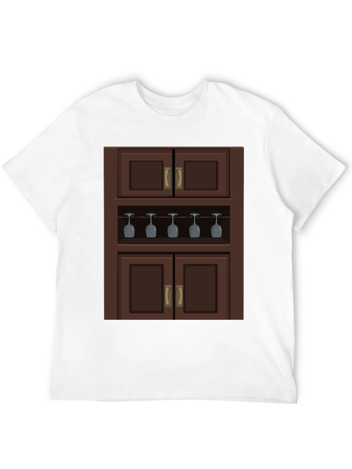 Black Novelty Bar Cabinet Graphic T-Shirt view 12