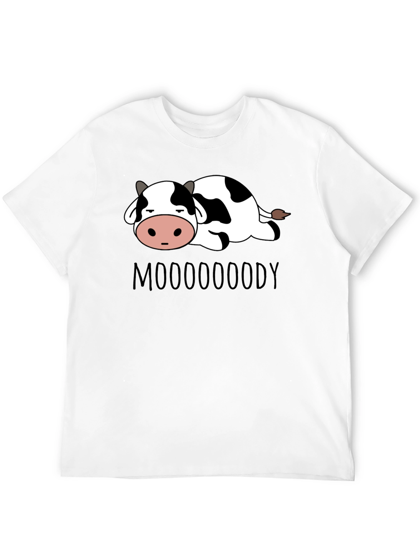 Black Mooooody Cow Graphic Tee - Soft Cotton Blend view 12