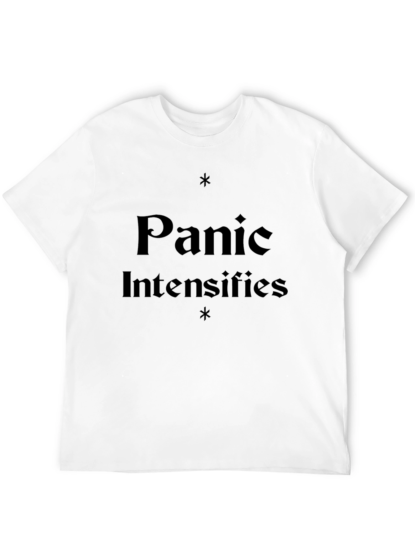 Black Panic Intensifies Graphic T-Shirt view 12