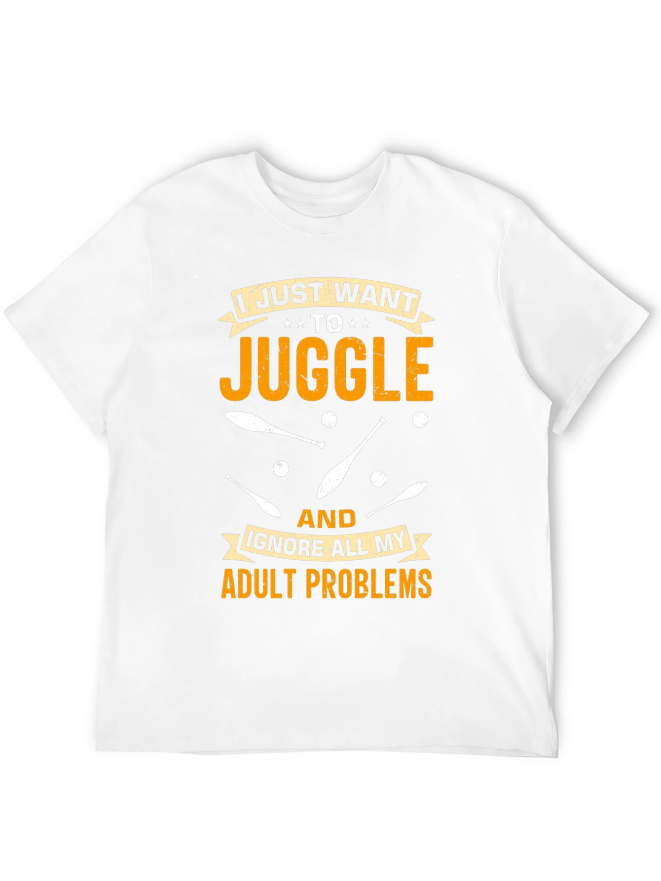 Black Juggling Adult Problems T-Shirt: Fun & Comfortable view 12