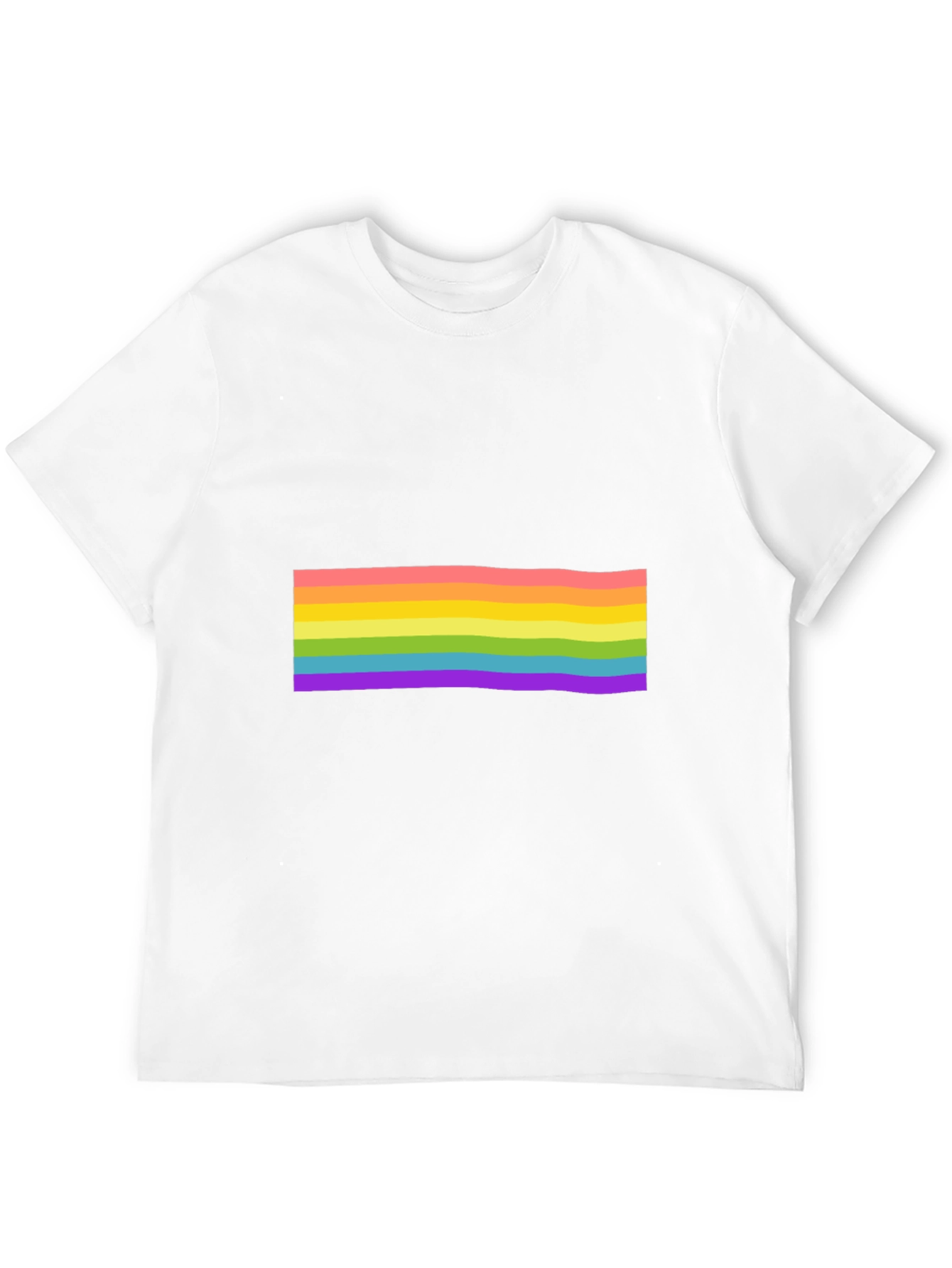 Black Pride Rainbow Striped Black T-Shirt view 12