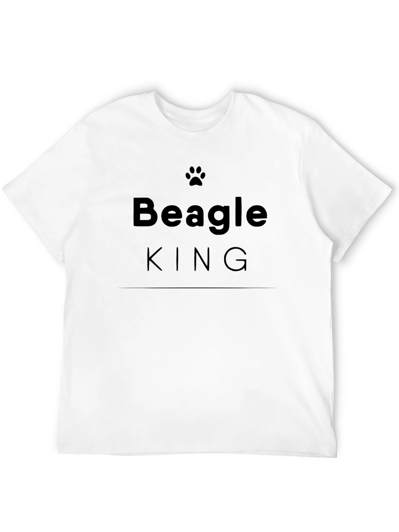 Black Beagle King Black T-Shirt view 12