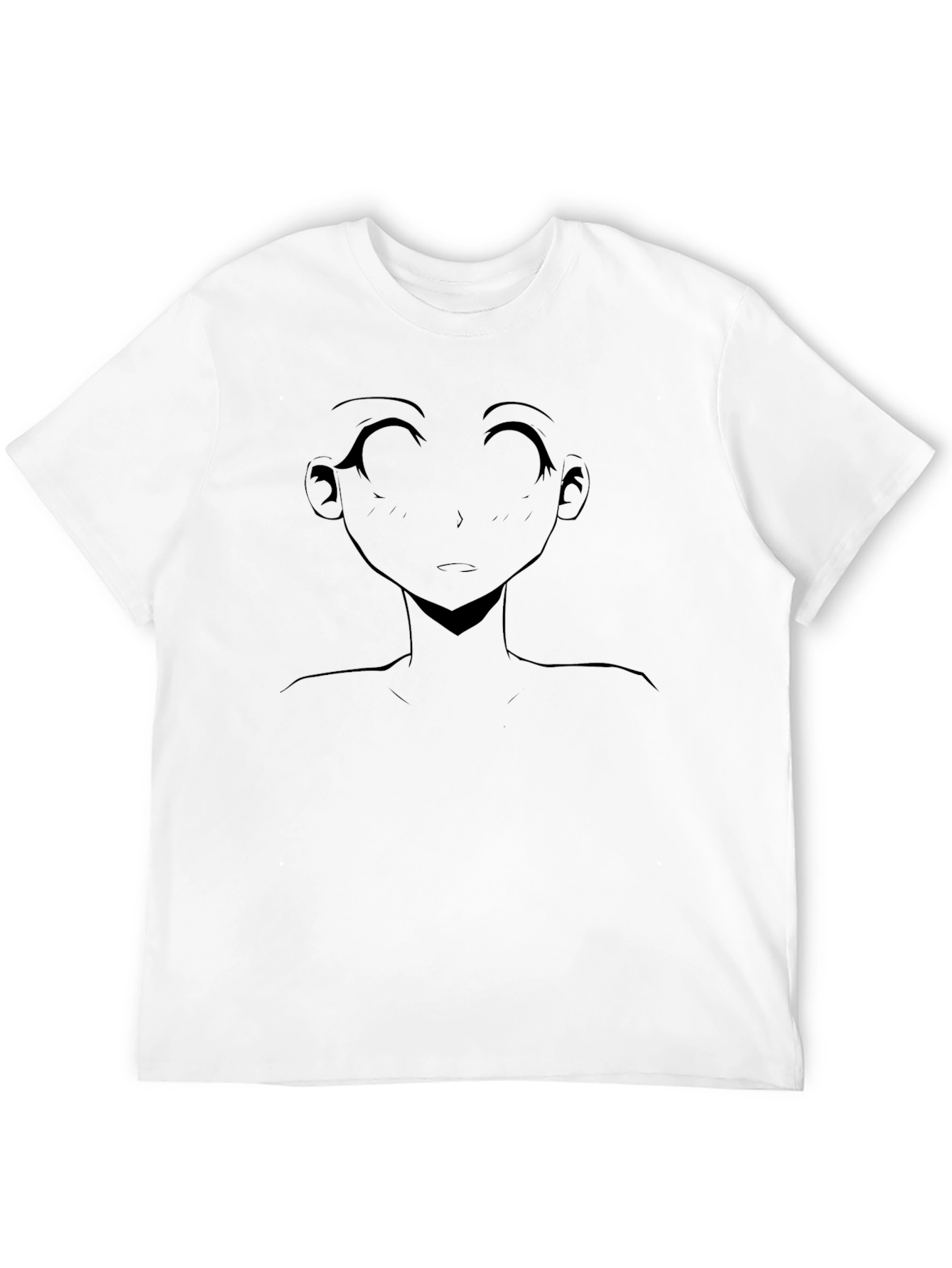 Black Anime Girl Graphic Black T-Shirt view 12