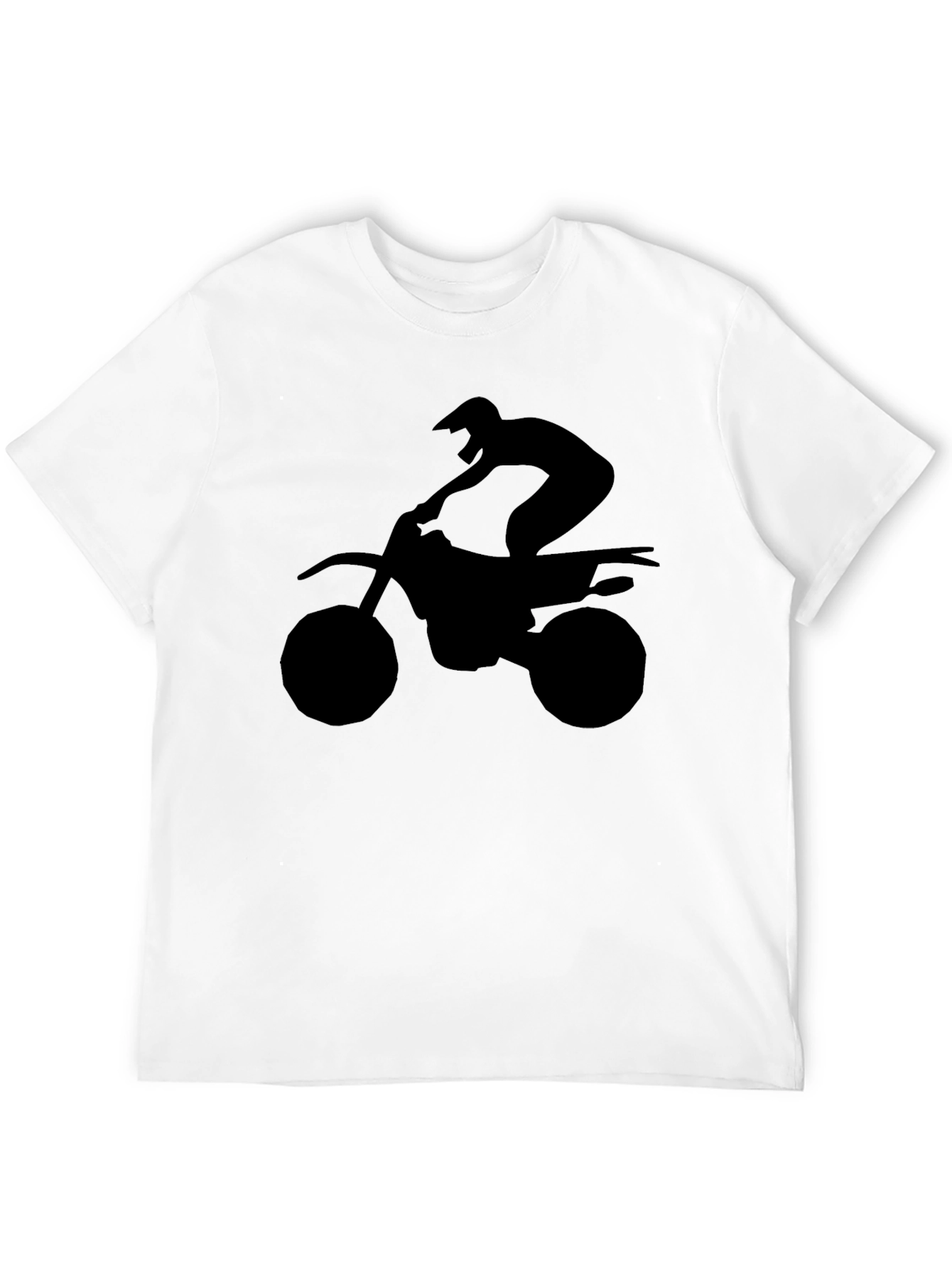 Black Motorcycle Rider Graphic Tee - Black view 12