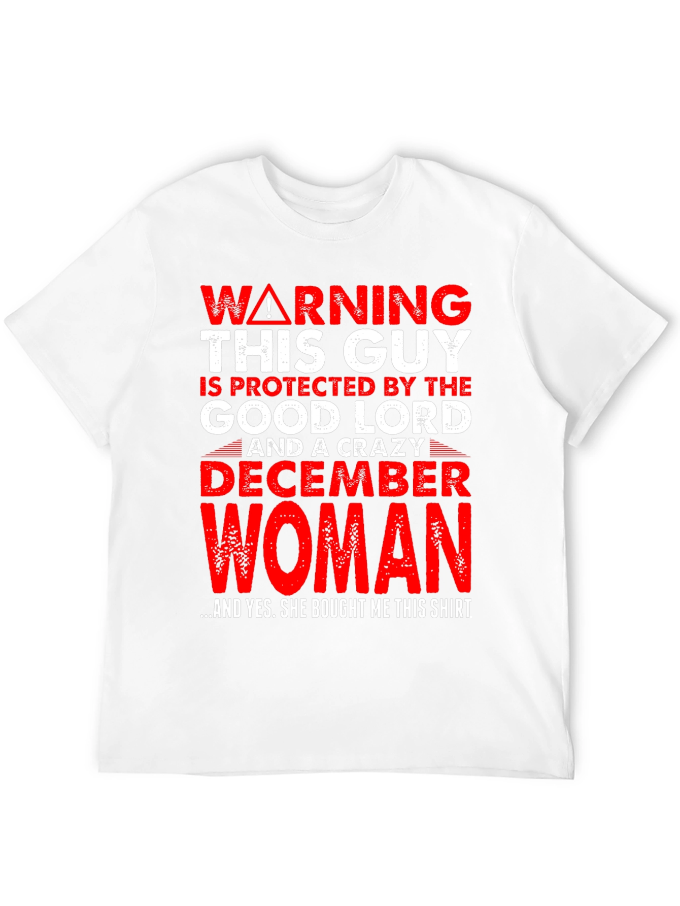 Black Warning Good Lord December Woman Protected T-Shirt view 12