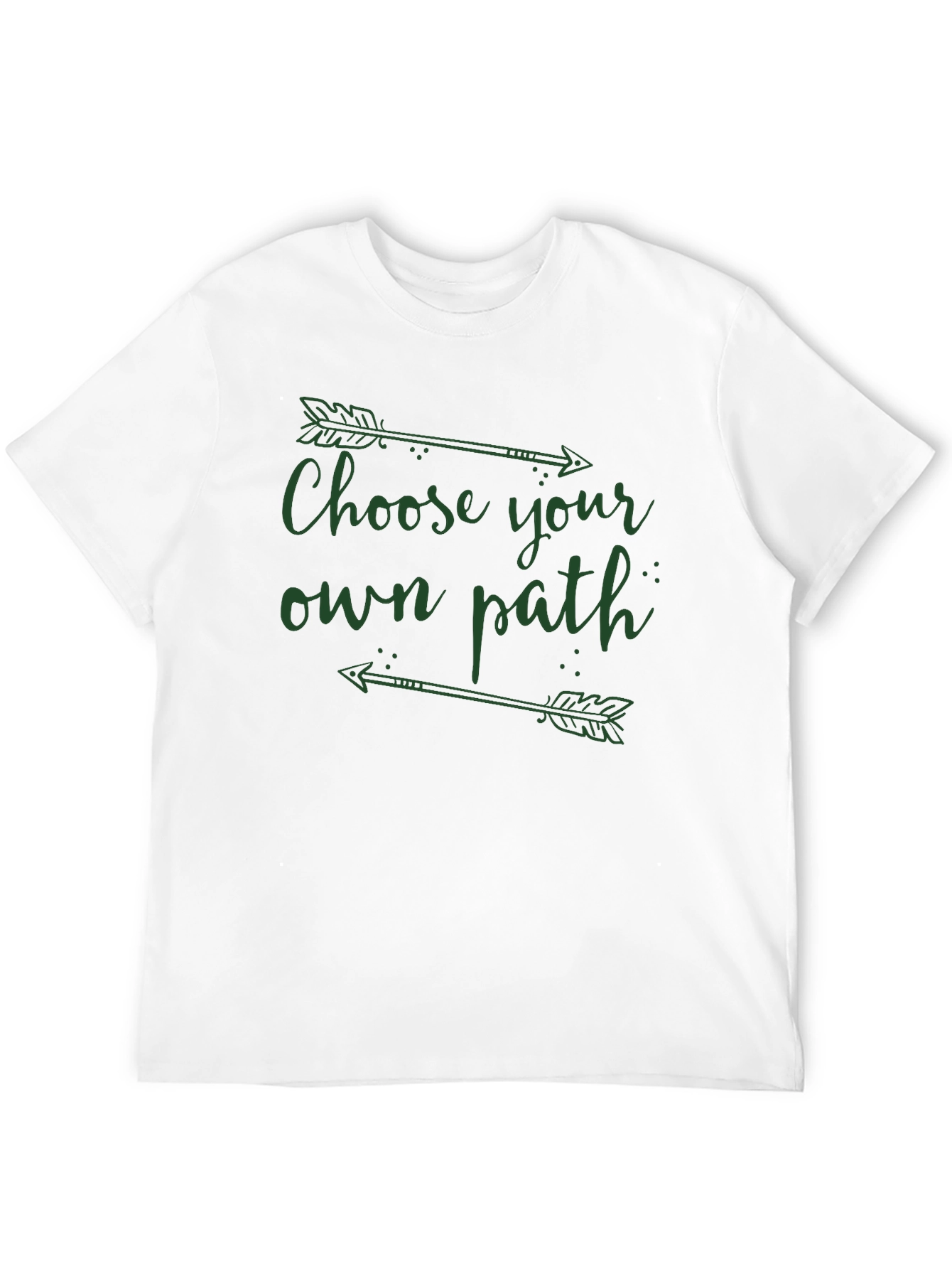 Black Choose Your Own Path Graphic Tee - Stylish Black T-Shirt view 12
