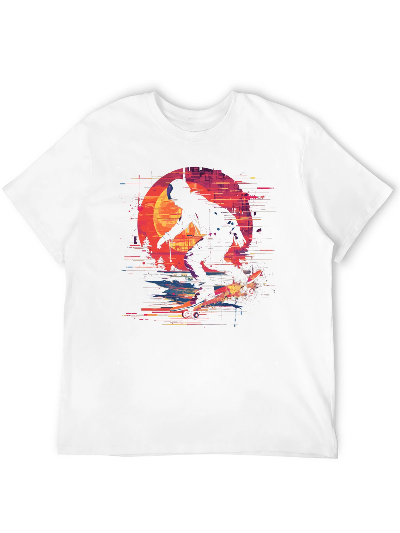 Black Retro Skateboarder T-Shirt - Vintage Style Graphic Tee view 12