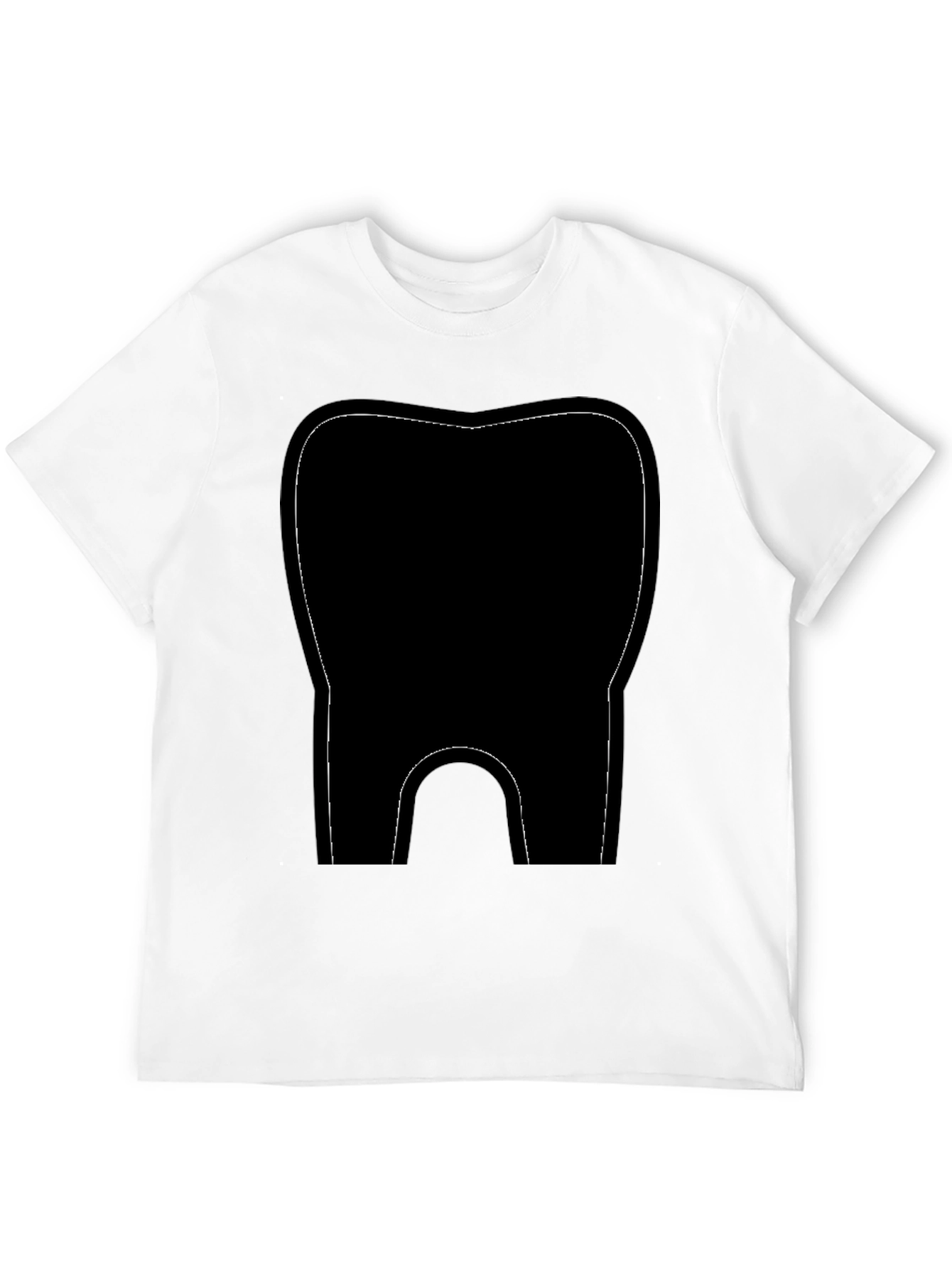 Black Black Tooth Graphic Tee - Dental Humor Shirt view 12