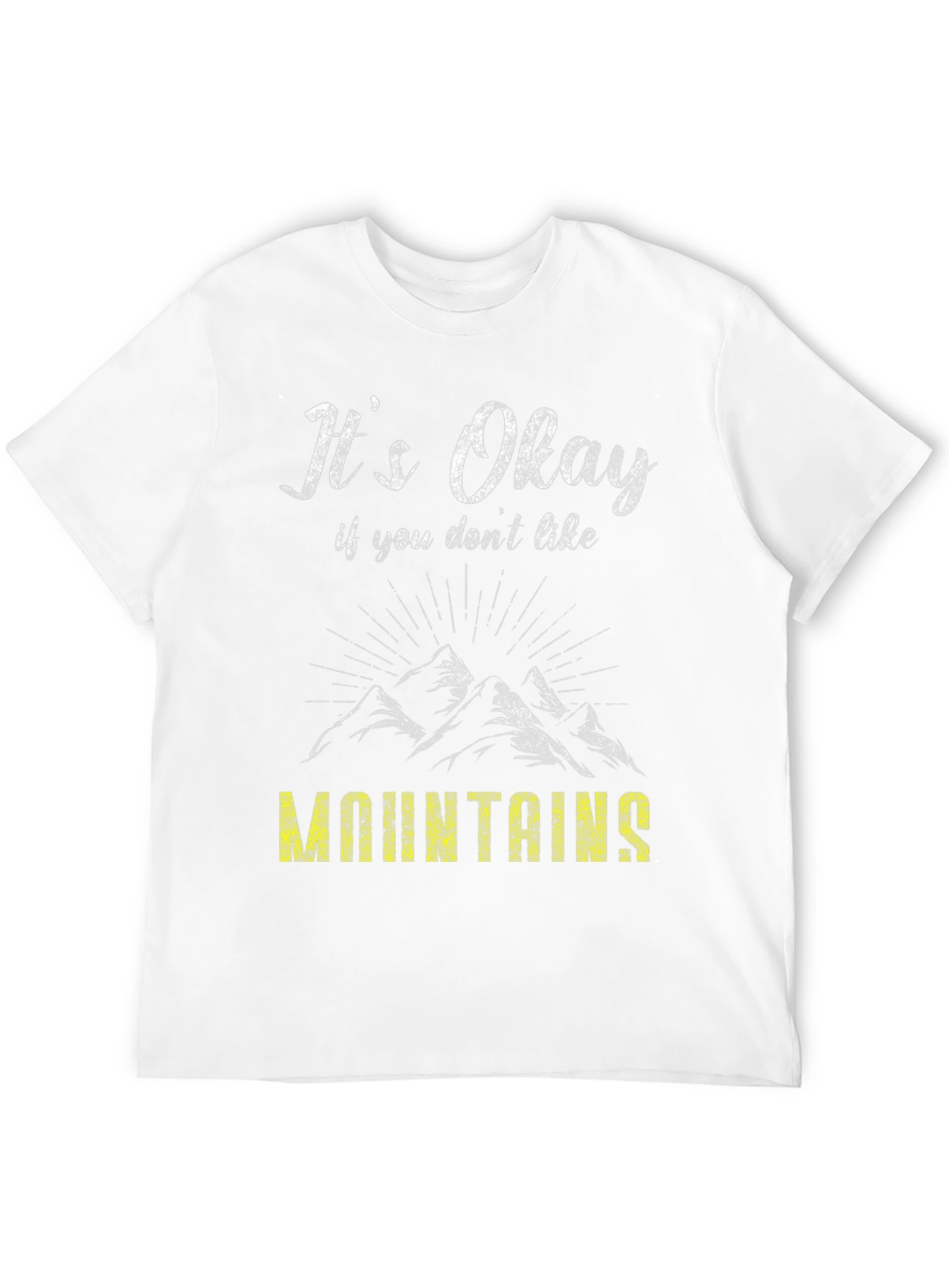 Black It's Okay Mountains Graphic Tee view 12
