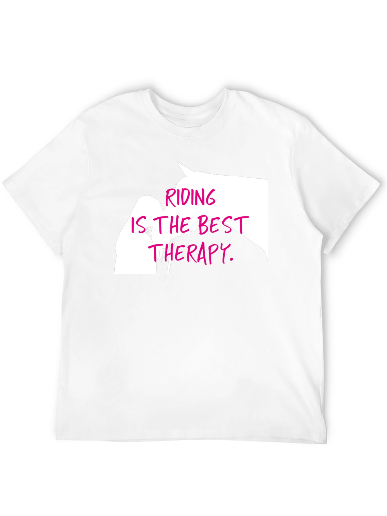 Black Riding Is The Best Therapy T-Shirt view 12