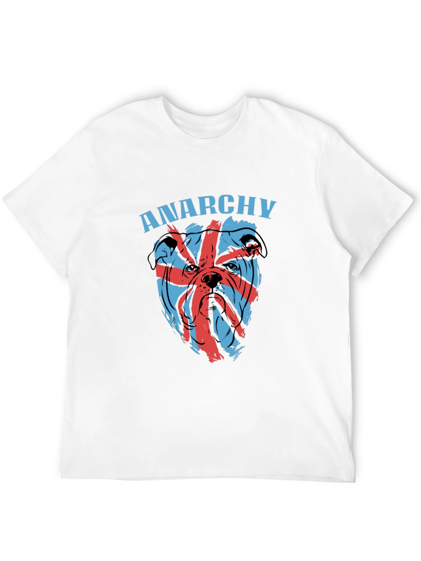 Black Anarchy Bulldog Graphic Tee - Edgy Style view 12