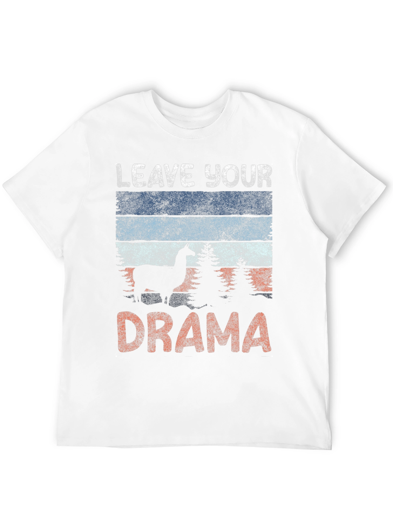 Black Leave Your Drama Llama Graphic Tee view 12