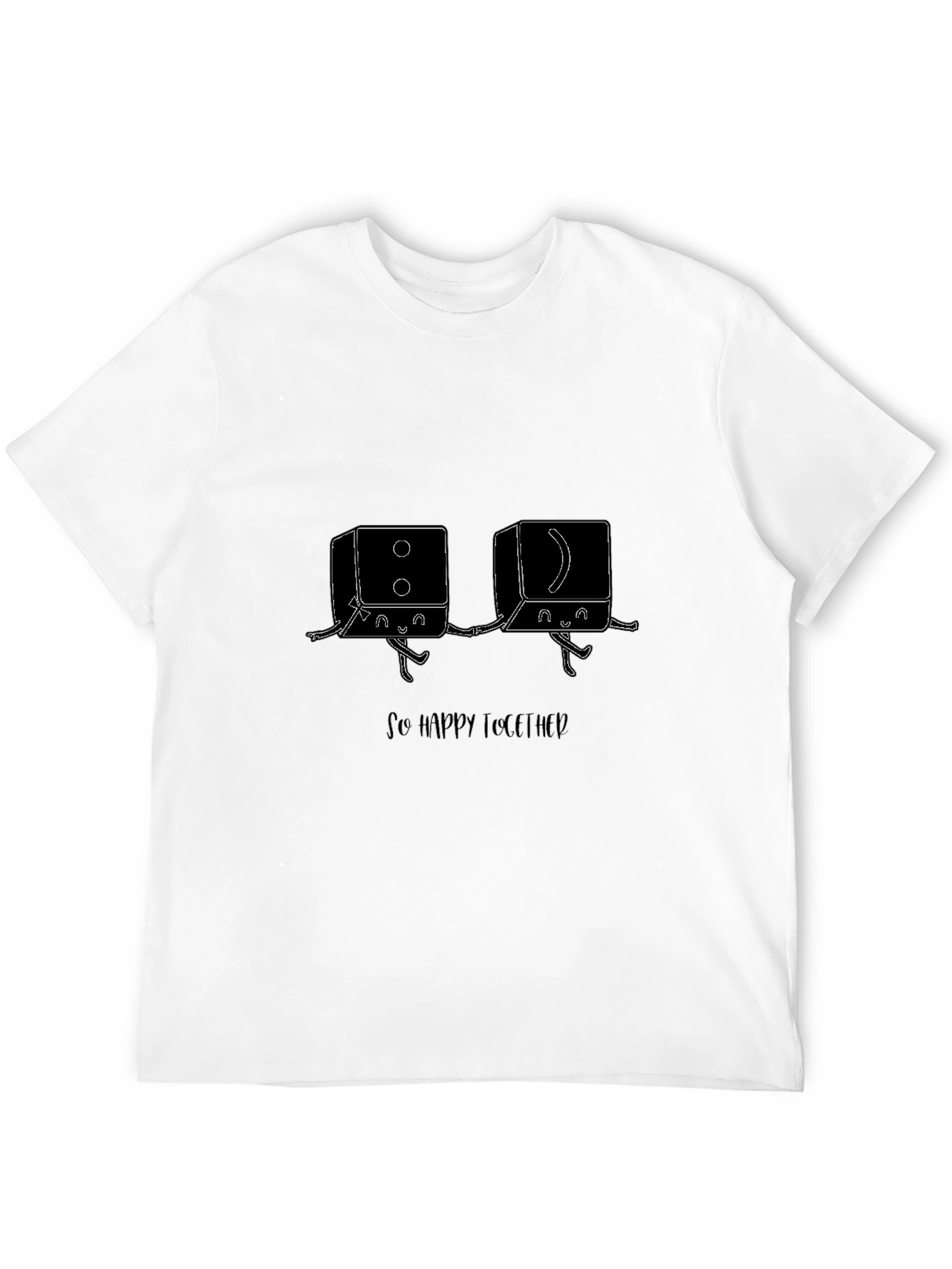 Black So Happy Together Black Graphic T-Shirt view 12