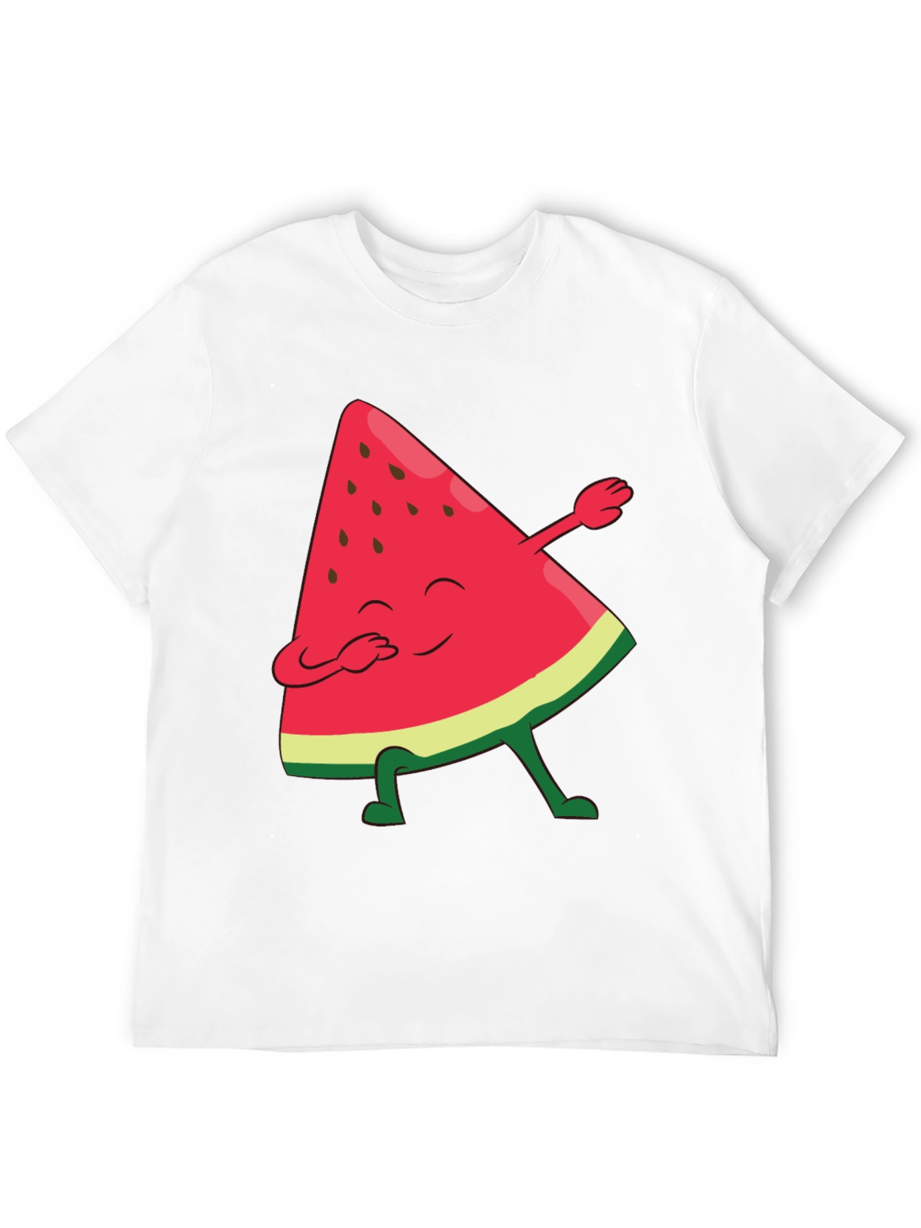 Black Watermelon Dab Funny Graphic Tee view 12