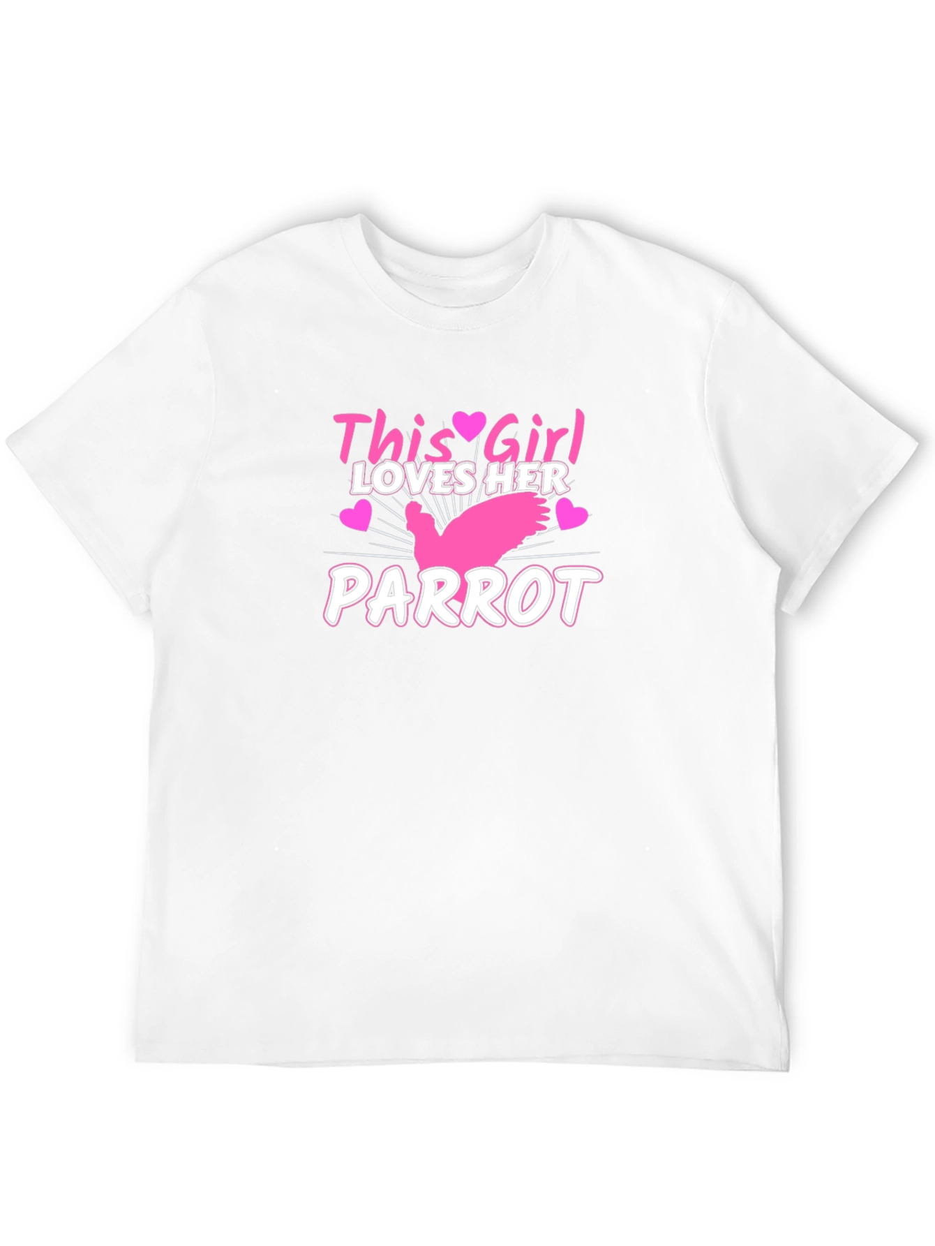 Black This Girl Loves Her Parrot T-Shirt - Black view 12