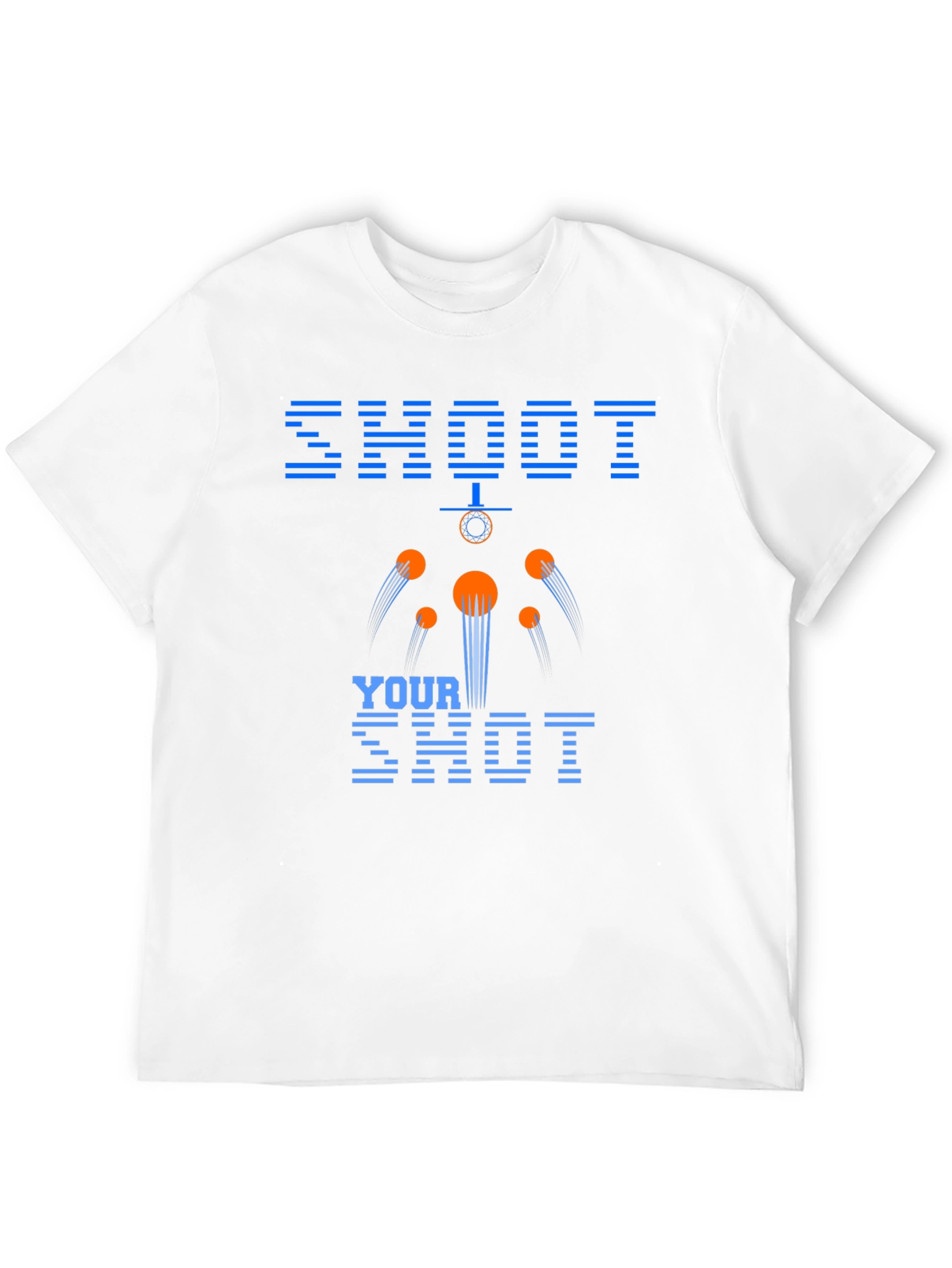 Black Shoot Your Shot Graphic Tee - Cool Casual Shirt view 12