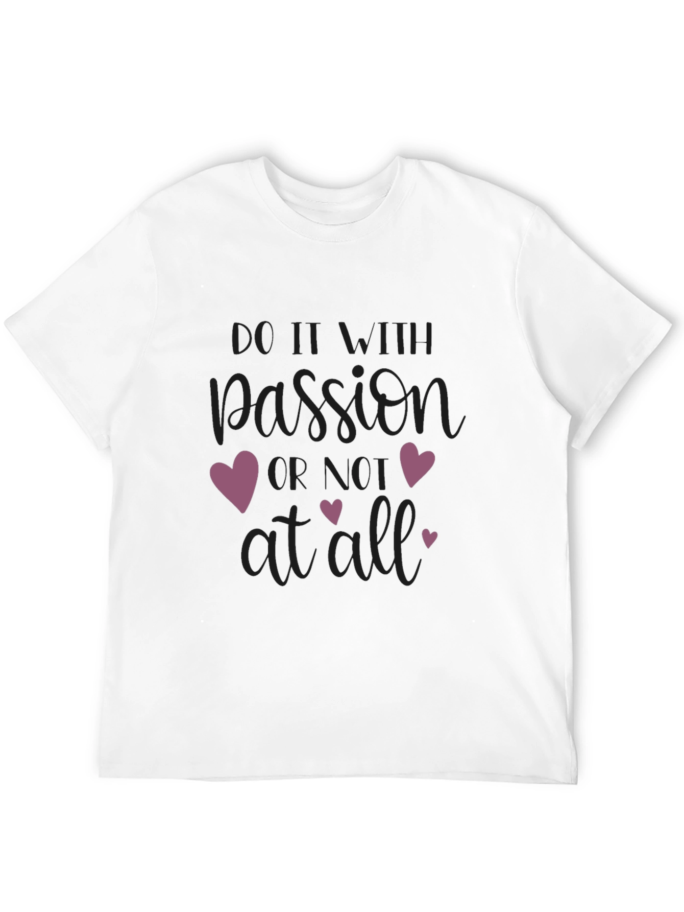 Black Passion Heart Graphic Black T-Shirt view 12