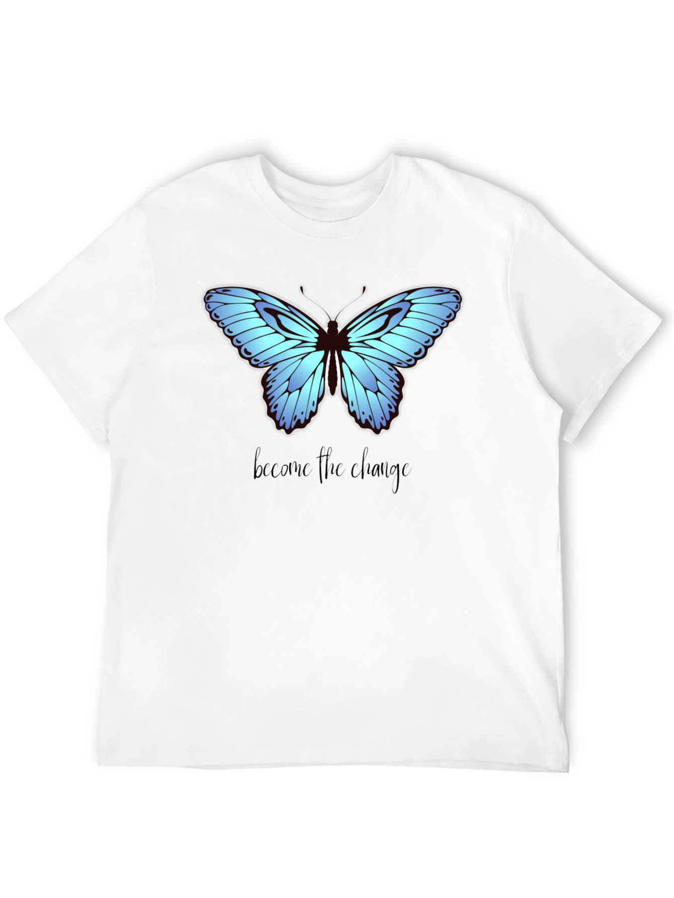 Black Butterfly Change Graphic Tee view 12
