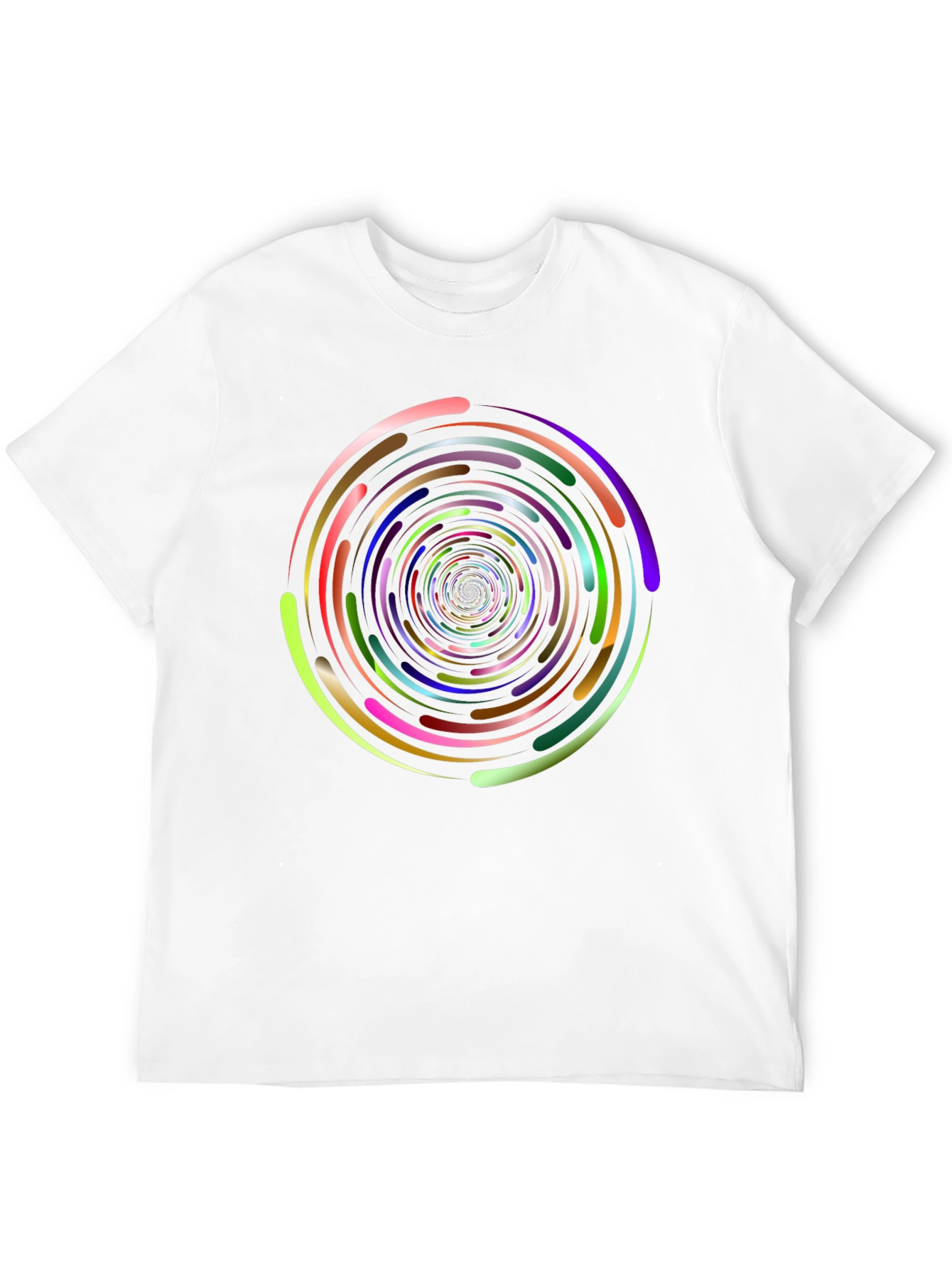 Black Vortex Swirl Graphic Tee - Black view 12