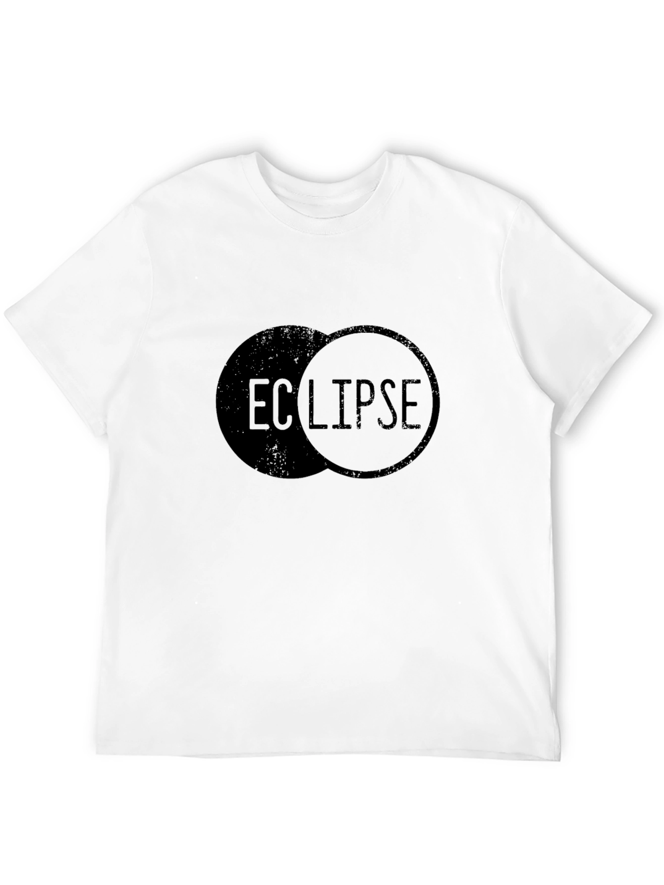 Black Eclipse Graphic Print Black T-Shirt view 12