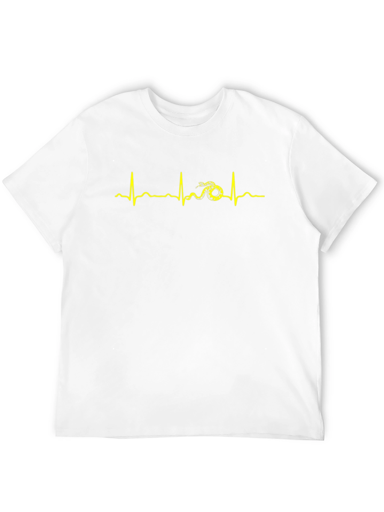 Black Snake Heartbeat Graphic Print T-Shirt view 12