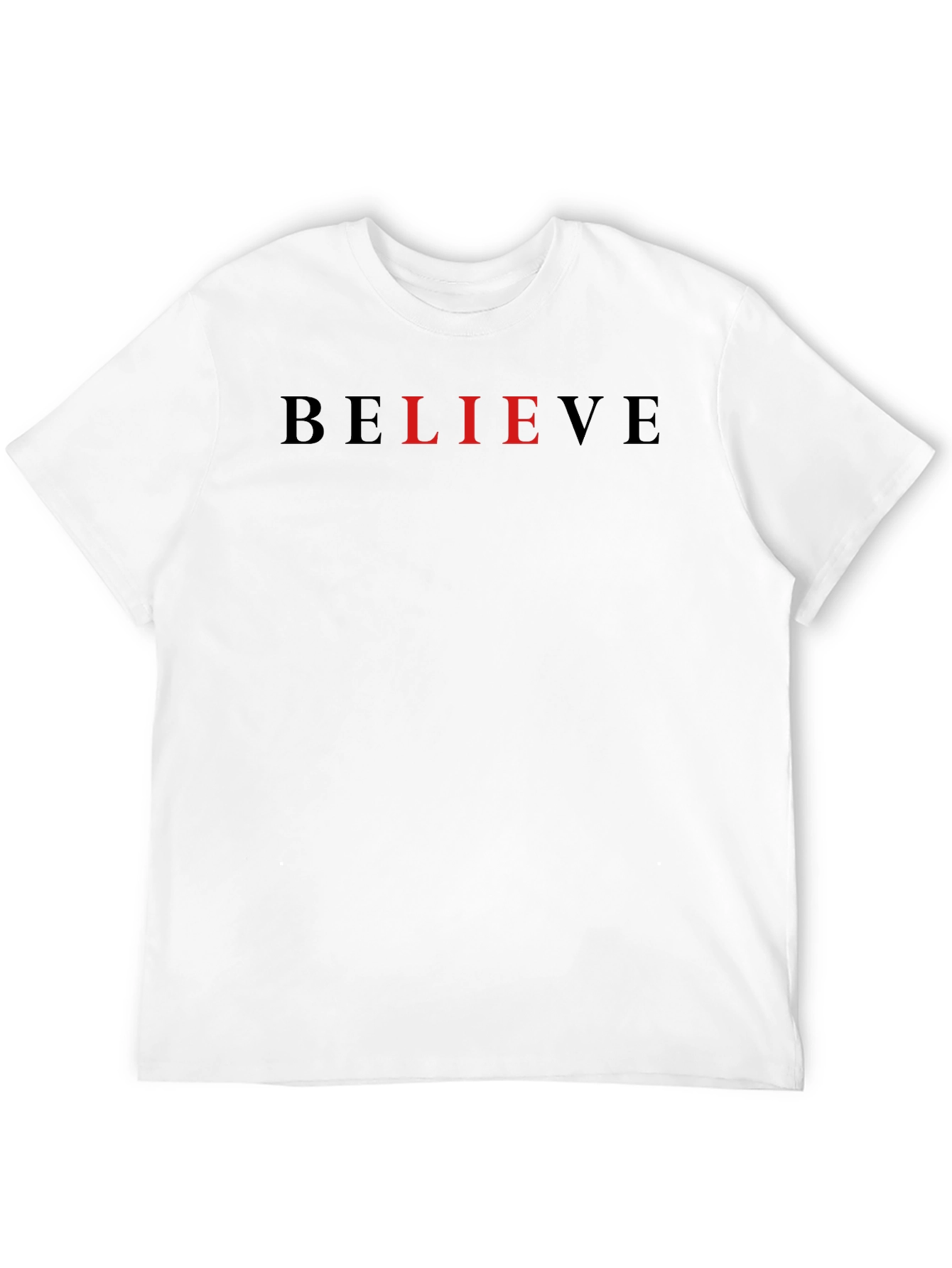 Black Believe Graphic Tee - Black Cotton Blend view 12