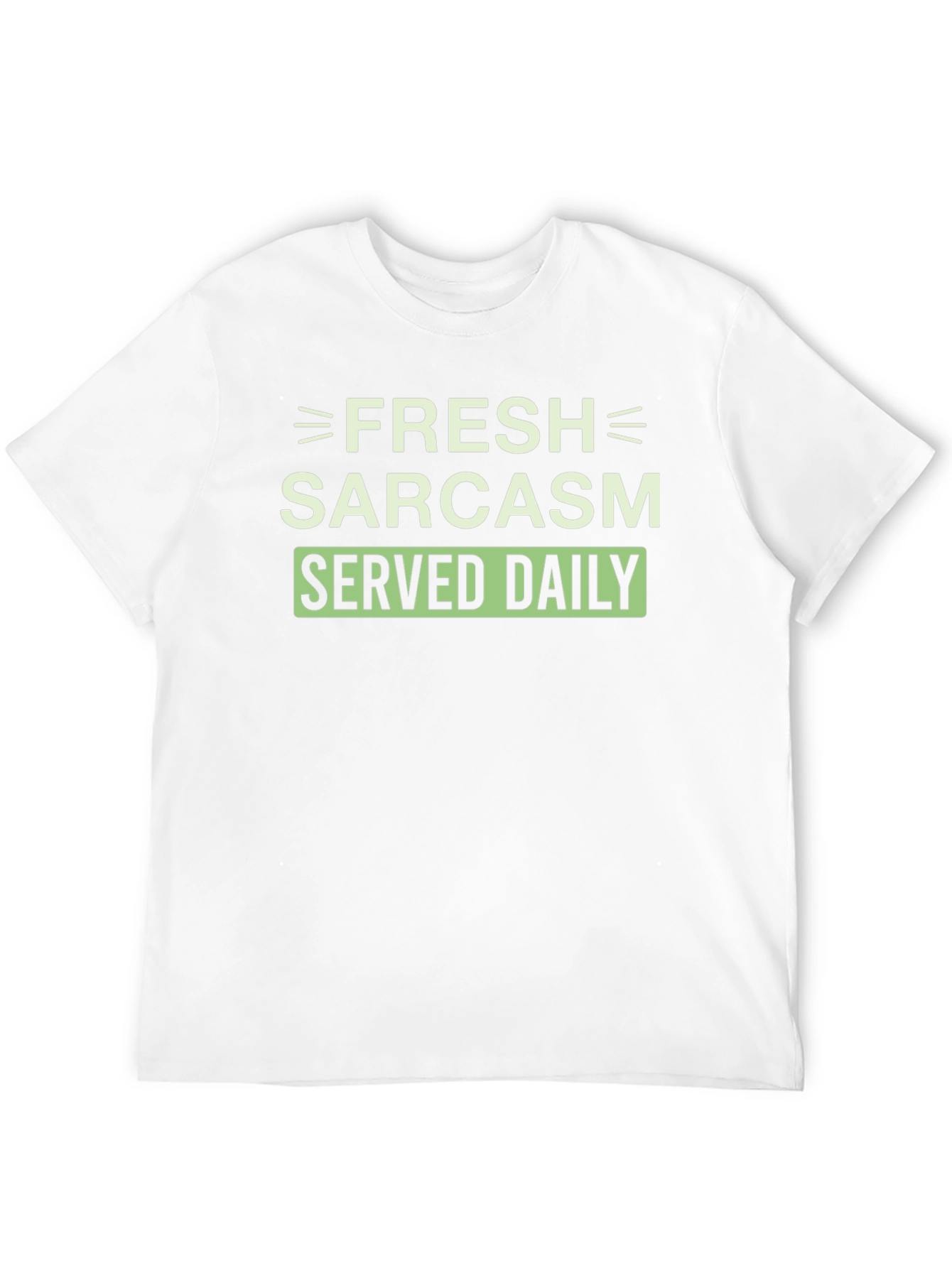 Black Fresh Sarcasm Served Daily Graphic Tee view 12