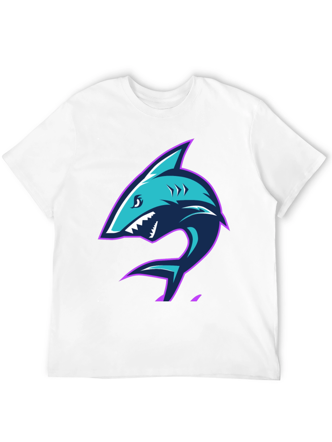 Black Shark Graphic Tee - Men's Black T-Shirt view 12