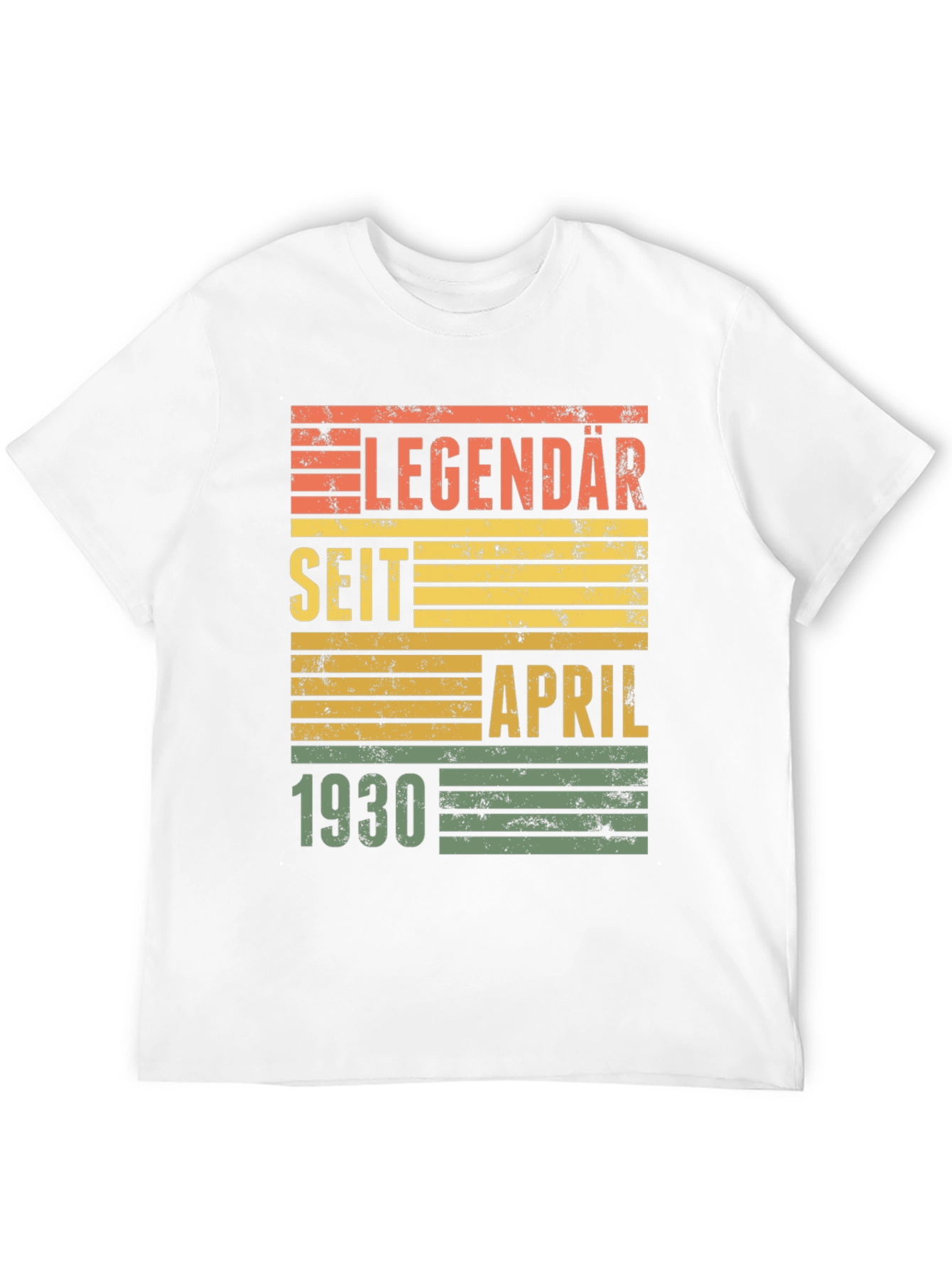Black Legendary Since April 1930 Birthday T-Shirt view 12