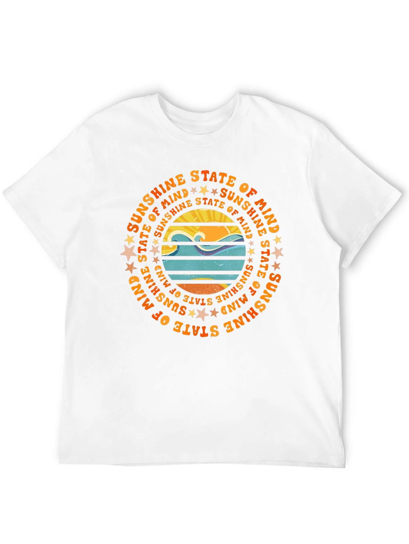 Black Sunshine State of Mind Graphic Tee - Stylish Unisex T-Shirt view 12