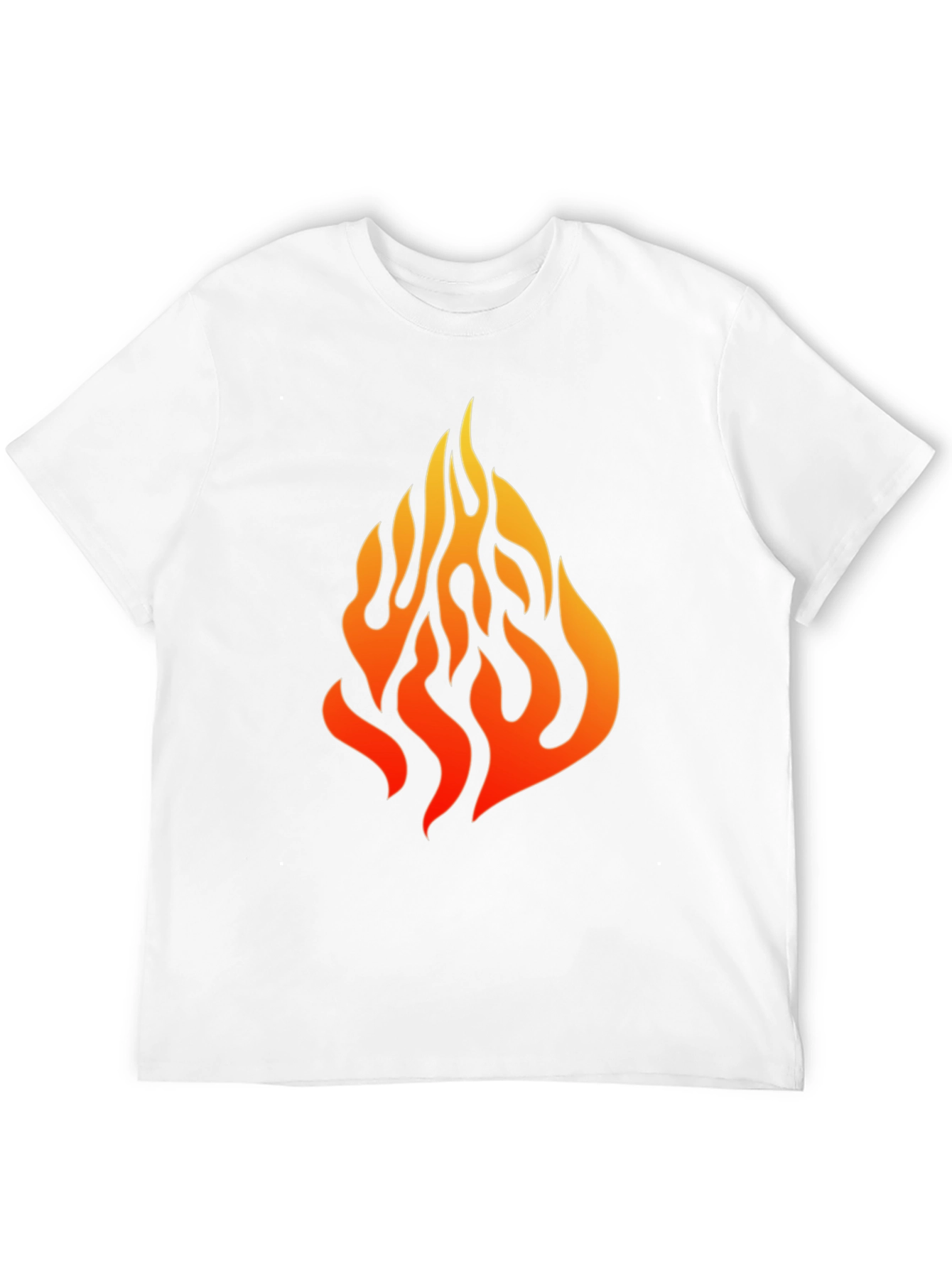 Black Flame Graphic Black T-Shirt view 12